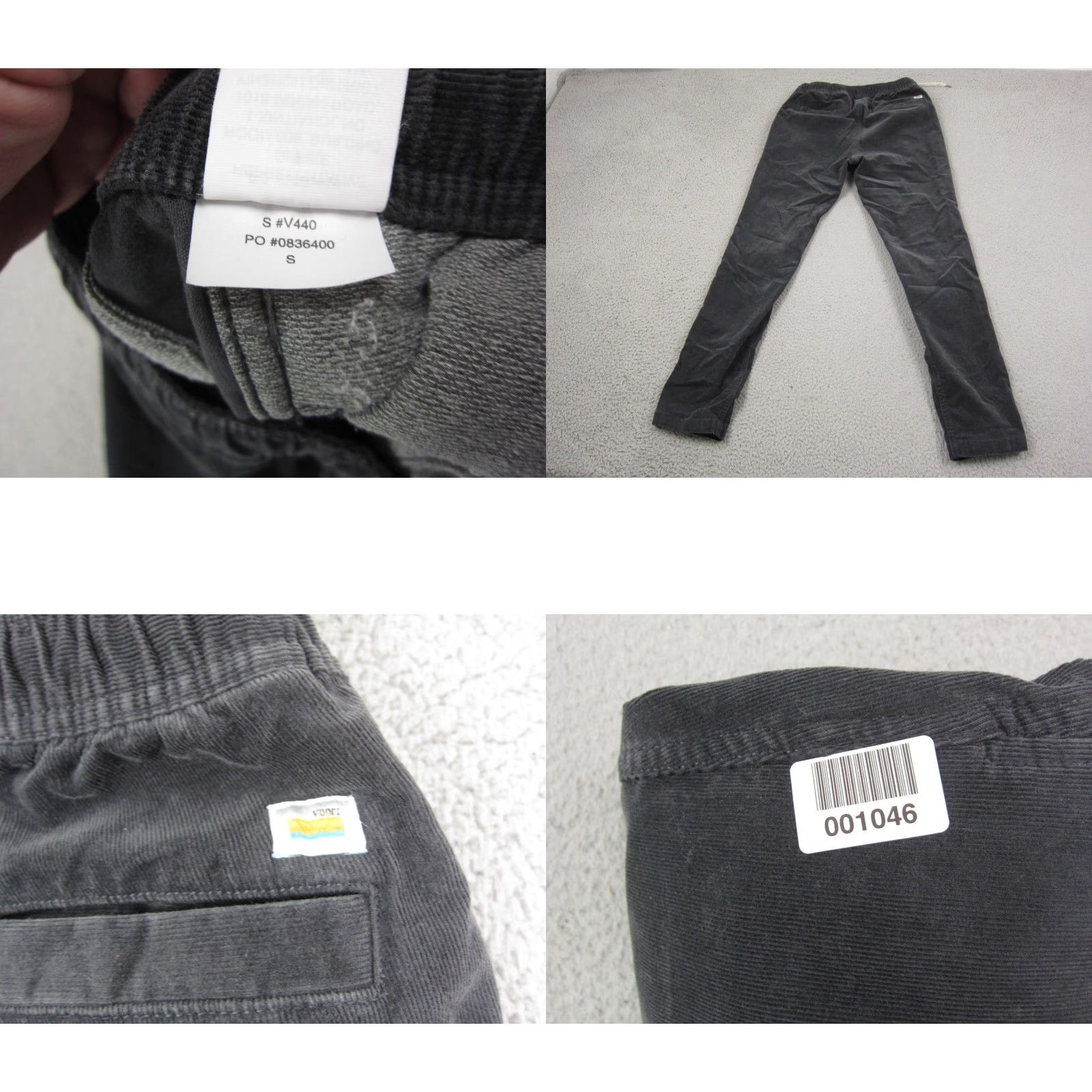 Vuori Vuori Pants Mens Small Black Corduroy Jogger Casual Cotton Size US 29 - 10 Thumbnail