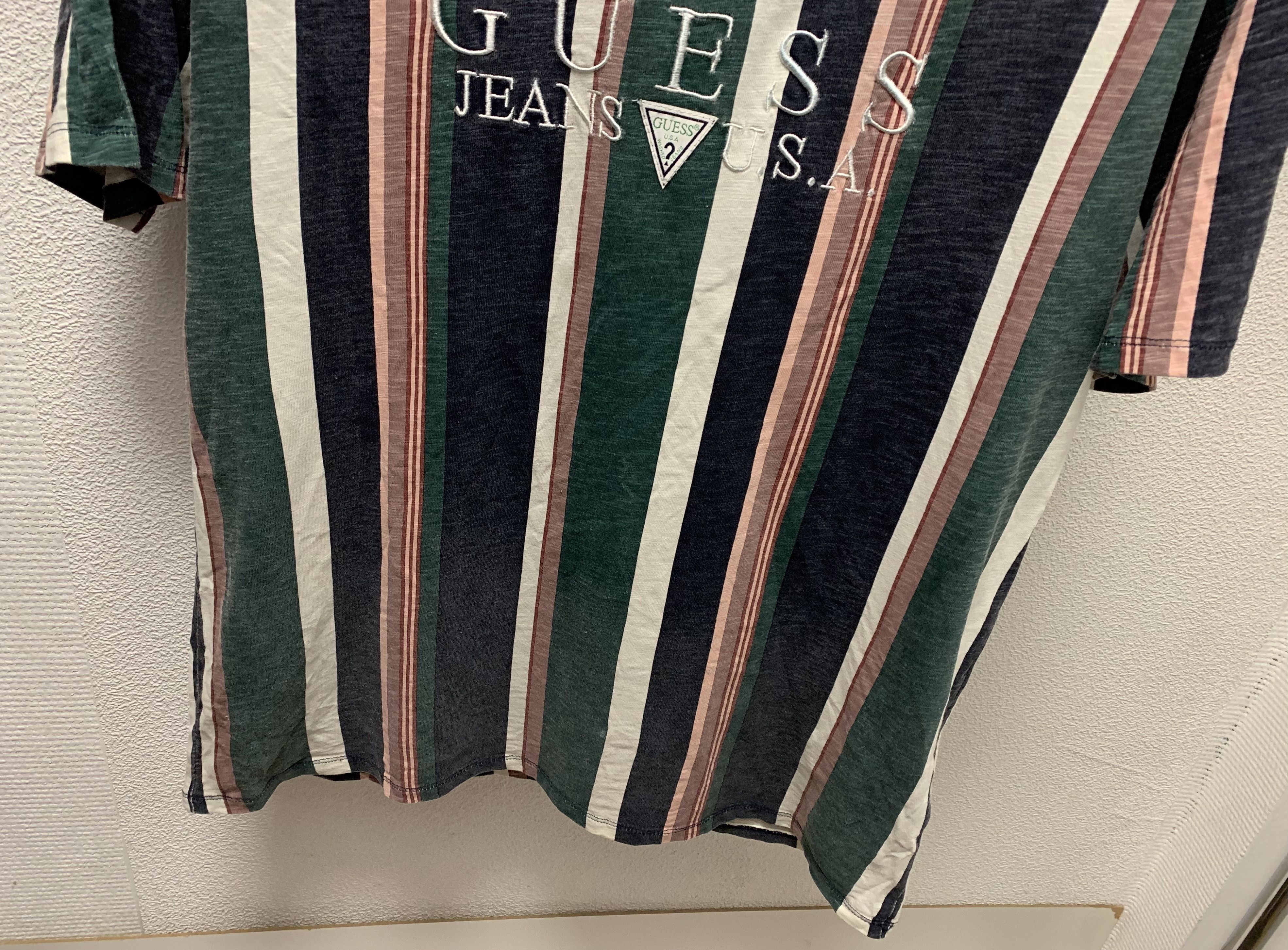 Guess Guess vintage central logo stripped t-shirt M sz ASAP A$AP Size US M / EU 48-50 / 2 - 3 Thumbnail