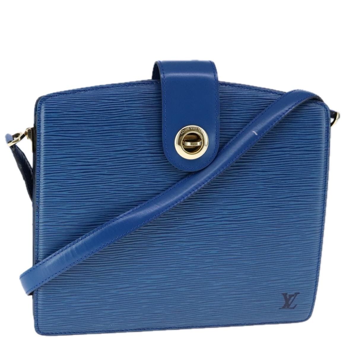 Louis Vuitton LOUIS VUITTON Epi Capuchin Shoulder Bag Blue M52345 Size ONE SIZE - 1 Thumbnail