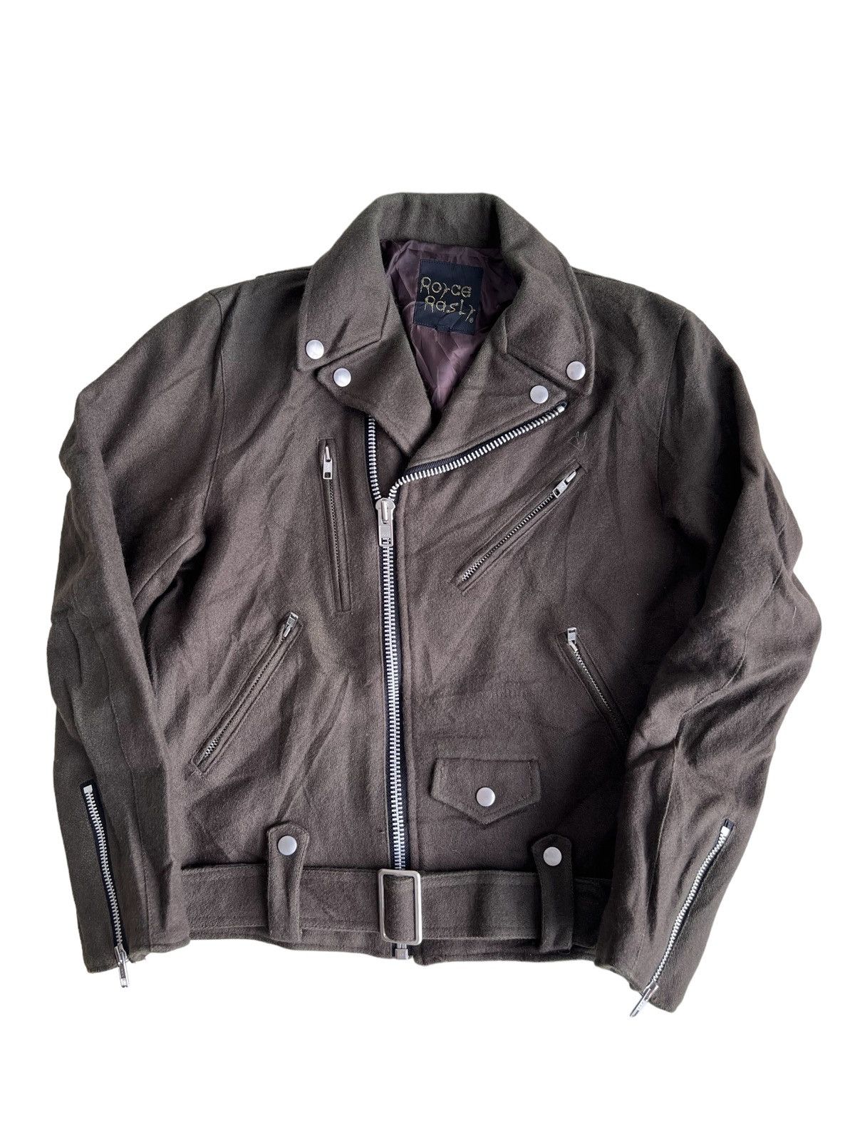 Yasuyuki Ishii Double Collar Ziper Wool Biker Perfecto Jacket Royce Rasly Size US S / EU 44-46 / 1 - 3 Thumbnail