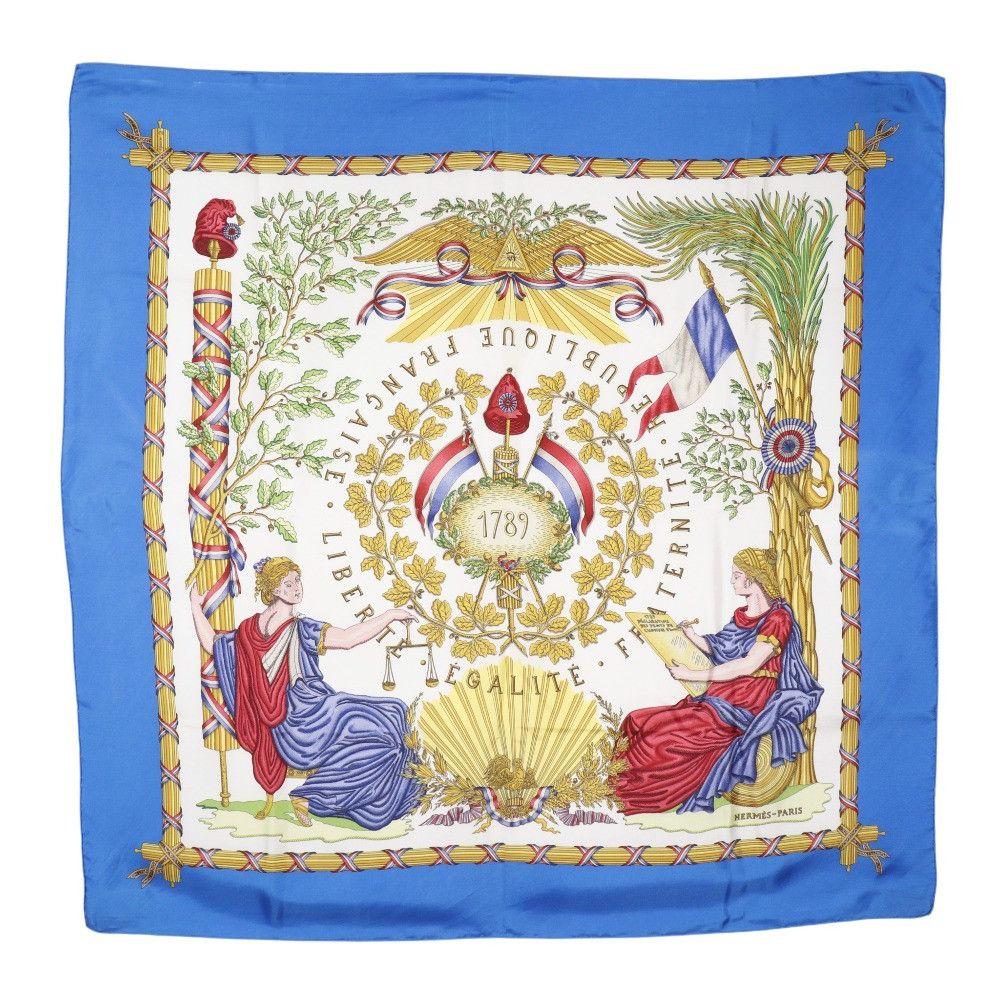 Hermes Hermes Hermes Carre90 Silk Scarf Textile Scarf DUTY FREE for USA Size ONE SIZE - 1 Thumbnail