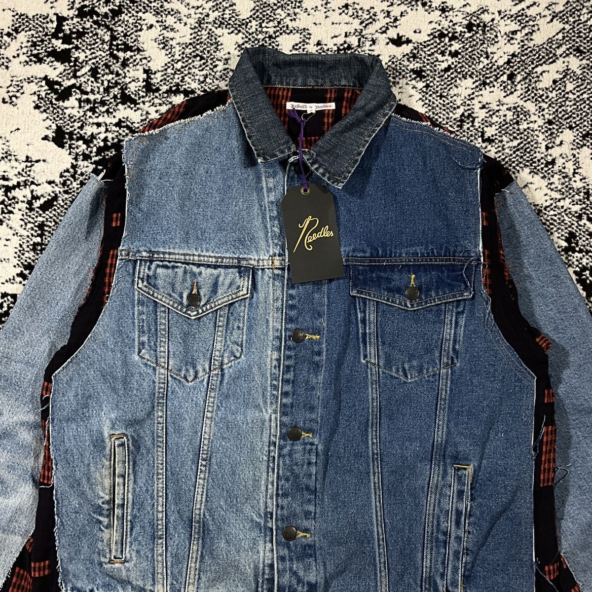 Japanese Brand × Needles NEEDLES JEANS JACKET / COVERED JACKET Size US L / EU 52-54 / 3 - 2 Thumbnail
