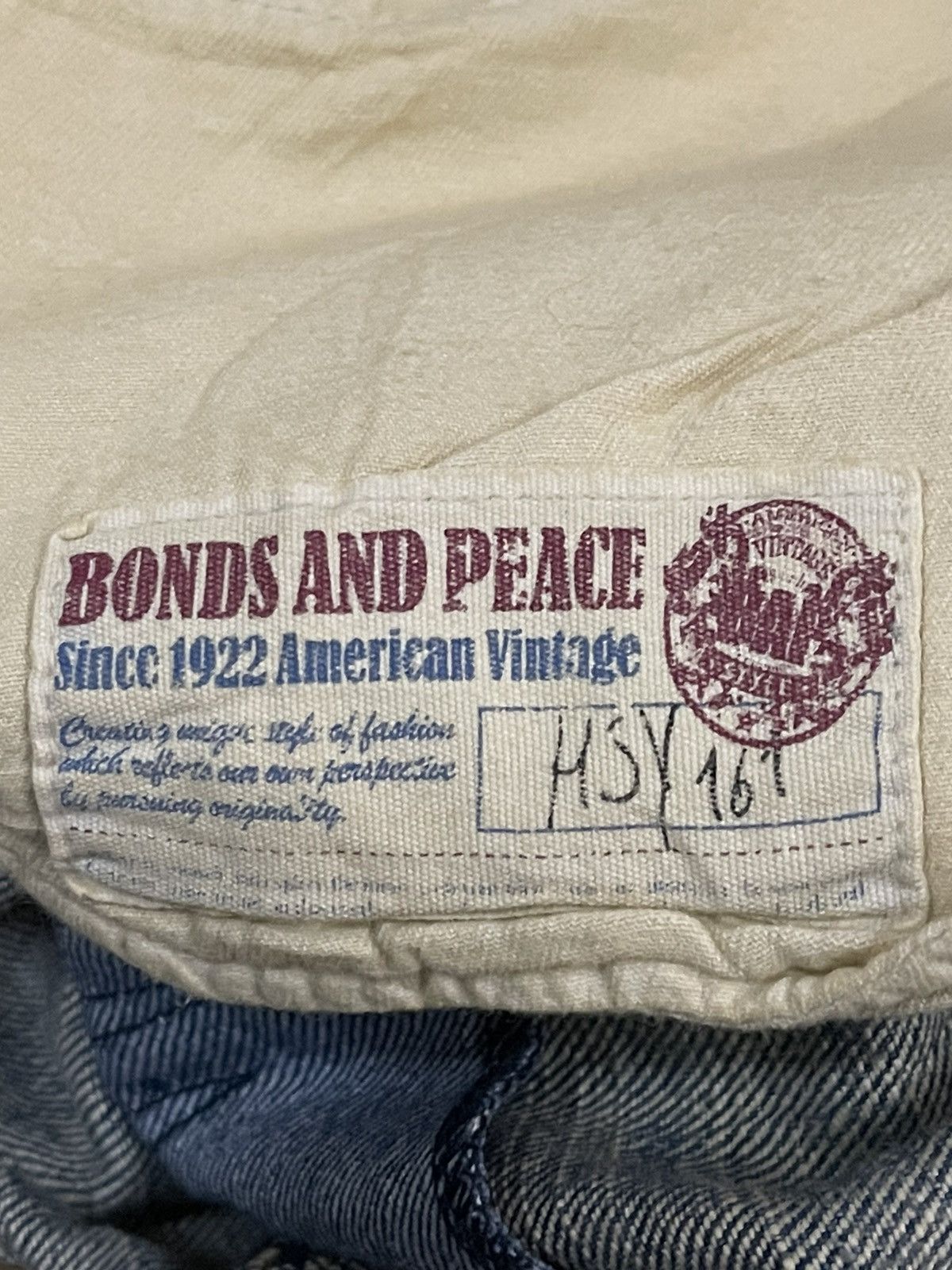 If Six Was Nine Vintage Japan Brand Blue Wash Distress Sashiko Style Jeans Size US 31 - 7 Thumbnail