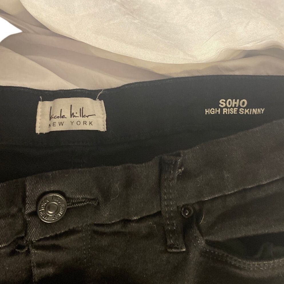 Other Nicole Miller New York Black Straight Leg Pants Plus Size 16 Size 38" / US 16 / IT 52 - 3 Thumbnail