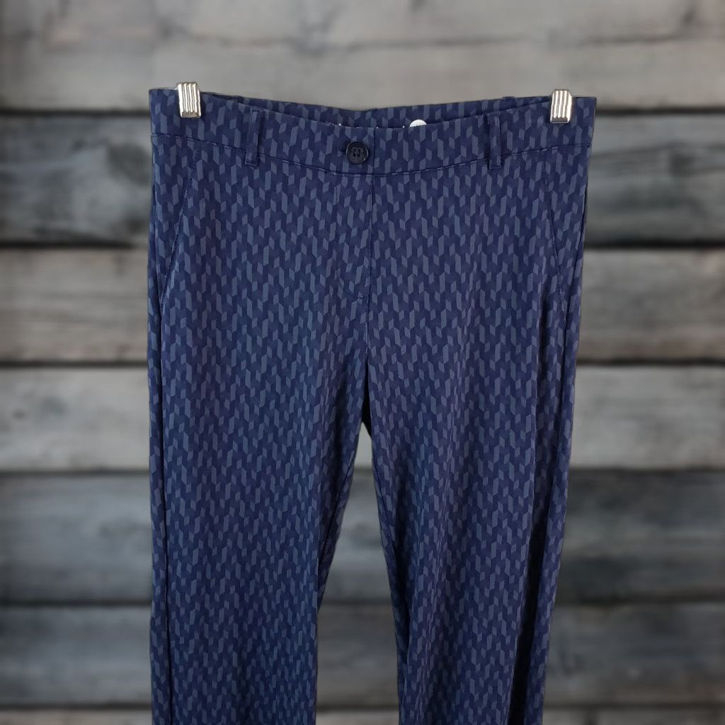 Vintage Betabrand Womens Straight Leg Dress Pant Yoga Pants Sz Medium Long Blue Pull On Size 32" / US 10 / IT 46 - 1 Thumbnail