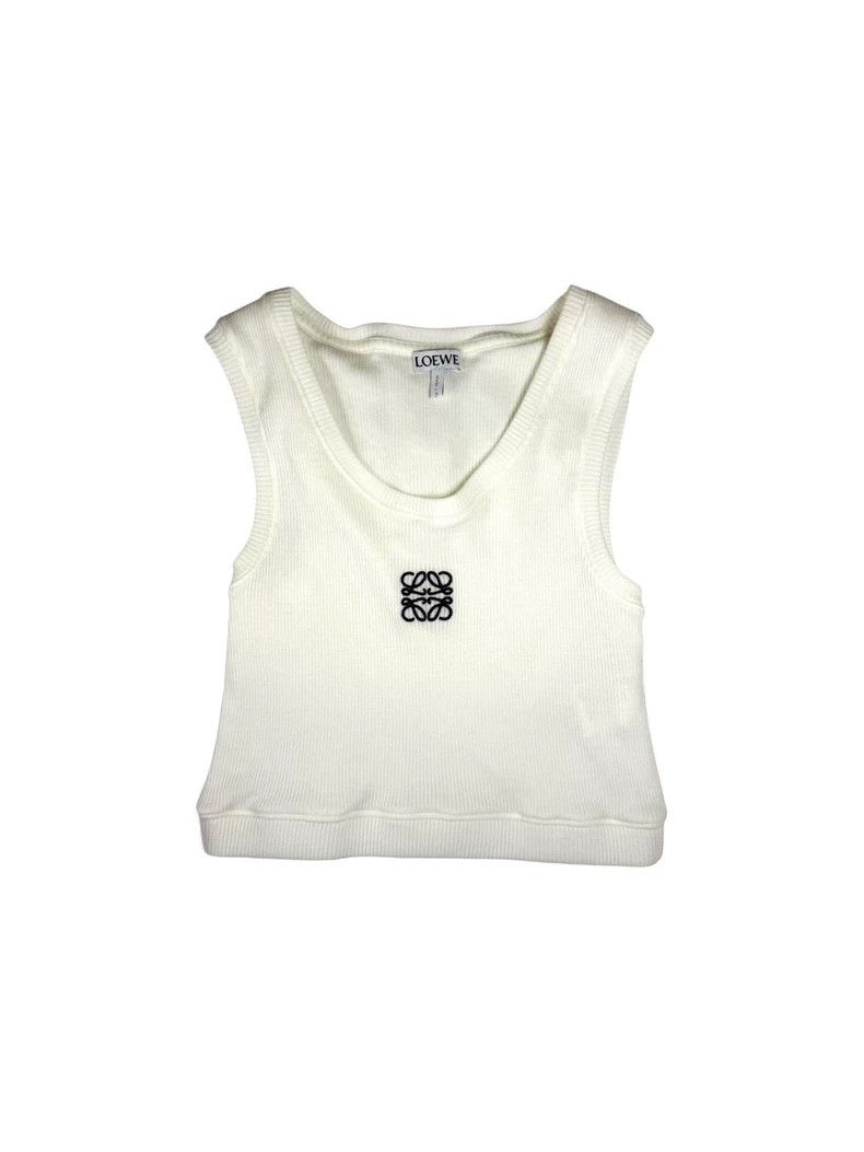 Loewe LOEWE Cotton embroidered logo sports vest Size XS / US 0-2 / IT 36-38 - 1 Thumbnail
