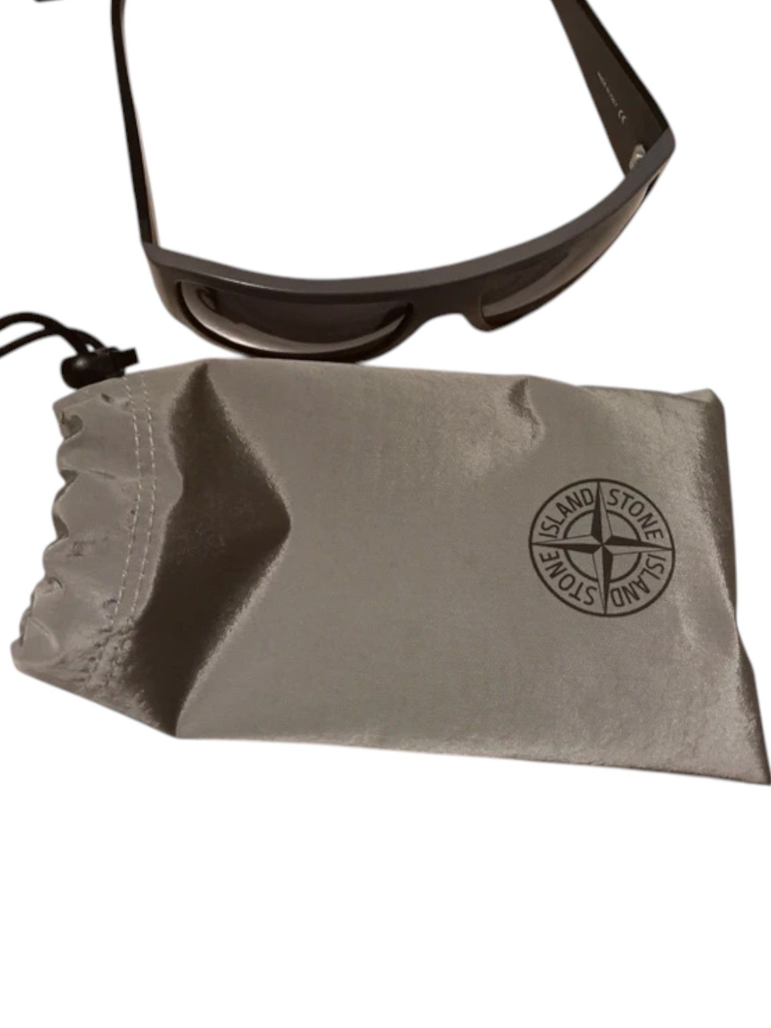 Stone Island Stone Island Black Wraparound Shield Sunglasses c. 2010s Size ONE SIZE - 4 Thumbnail