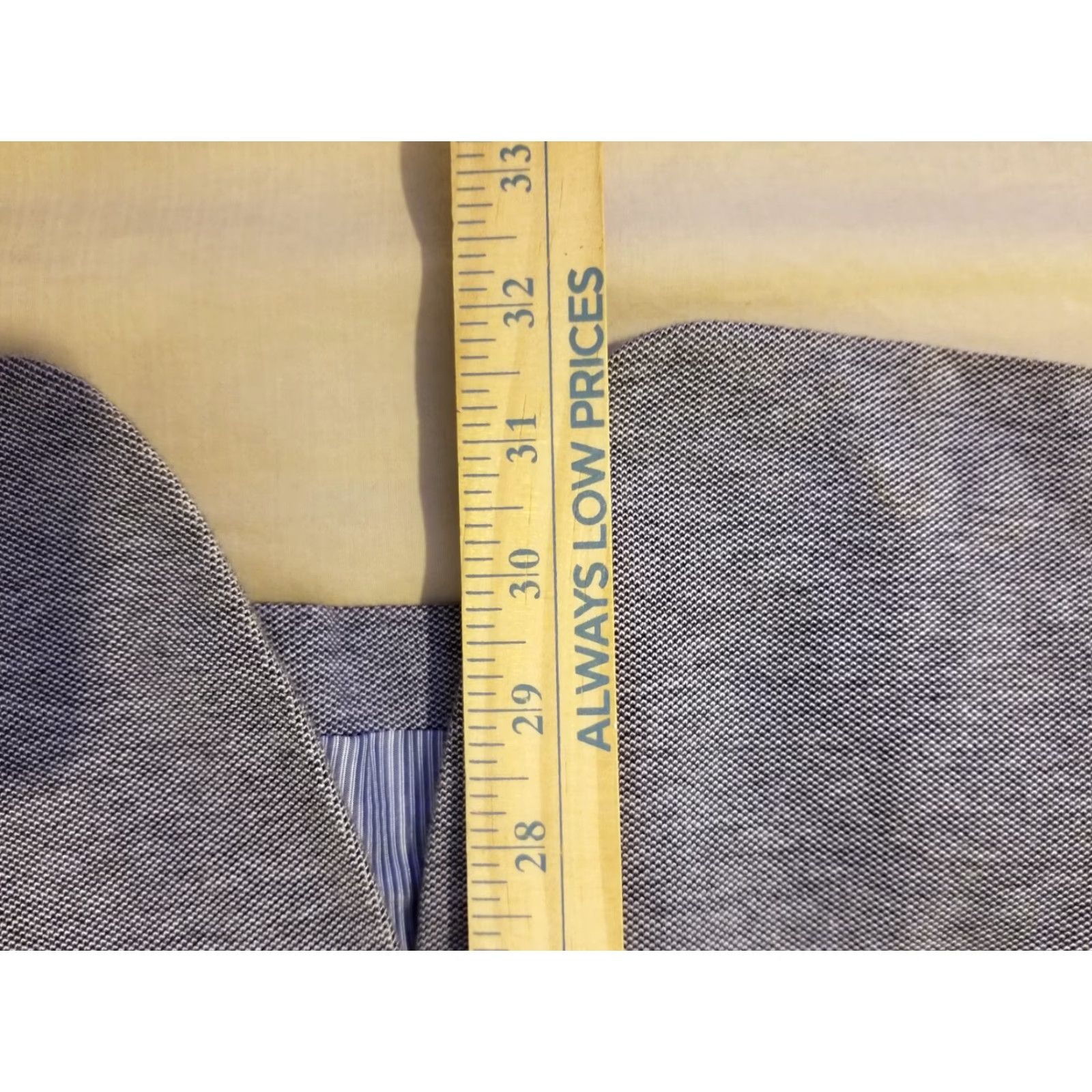 Banana Republic VINTAGE Banana Republic Mens Blazer 42R Cotton Gray Sports Jacket 2 Piece Modern Business Mens Size 42R - 6 Thumbnail