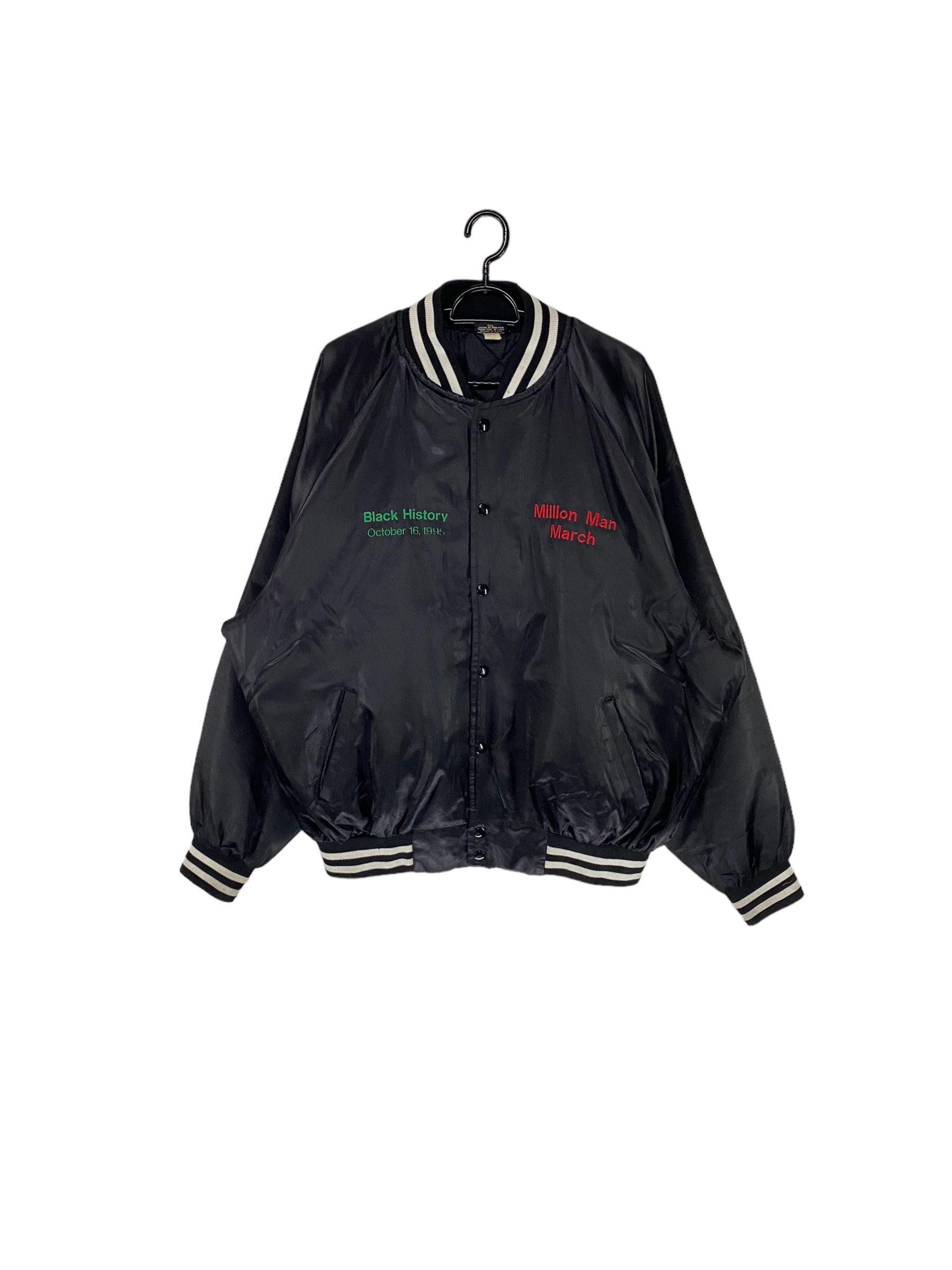 Vintage 90s The million man march quilted line satin jacket Size US XXL / EU 58 / 5 - 2 Thumbnail