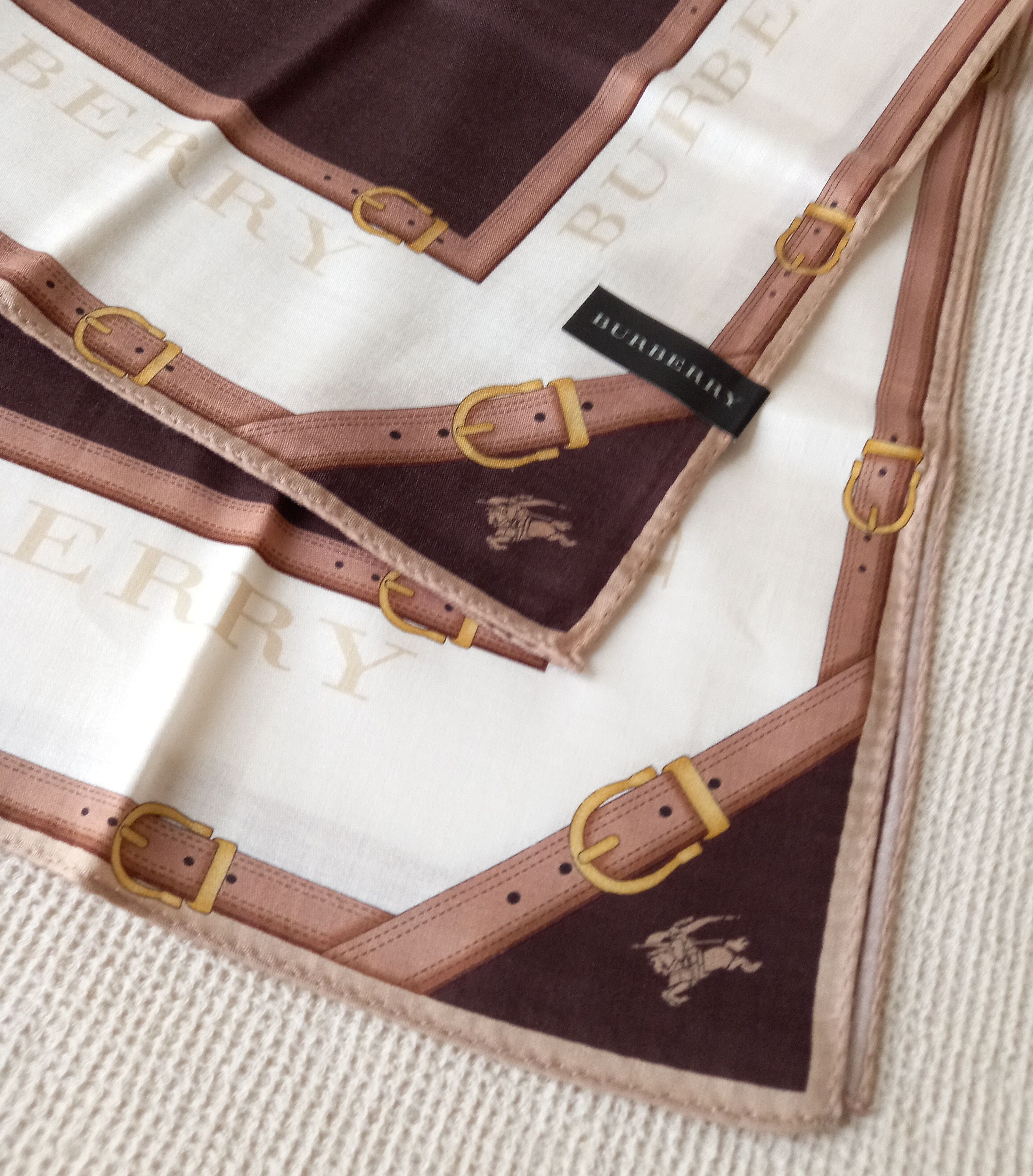 Burberry × Vintage NEW Vintage Japan Burberry bandana handkerchief scarf Size ONE SIZE - 3 Thumbnail