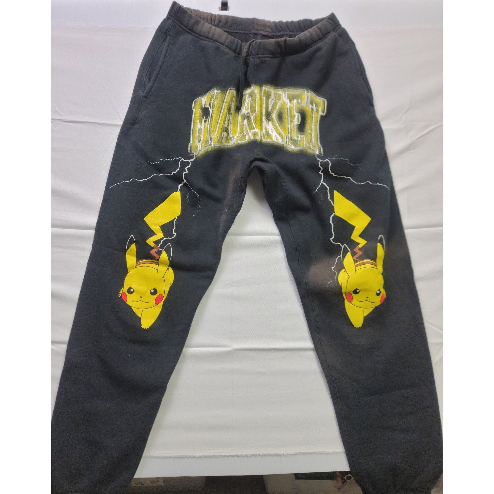 Market Market Pokemon Pikachu Electric Shock Women Large Sweatpants Size 33" - 1 Thumbnail