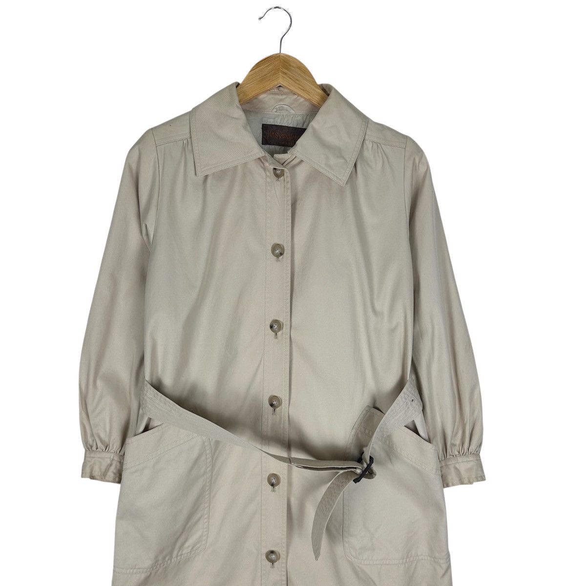 Yves Saint Laurent YSL TRENCH COAT JACKET Size M / US 6-8 / IT 42-44 - 3 Thumbnail