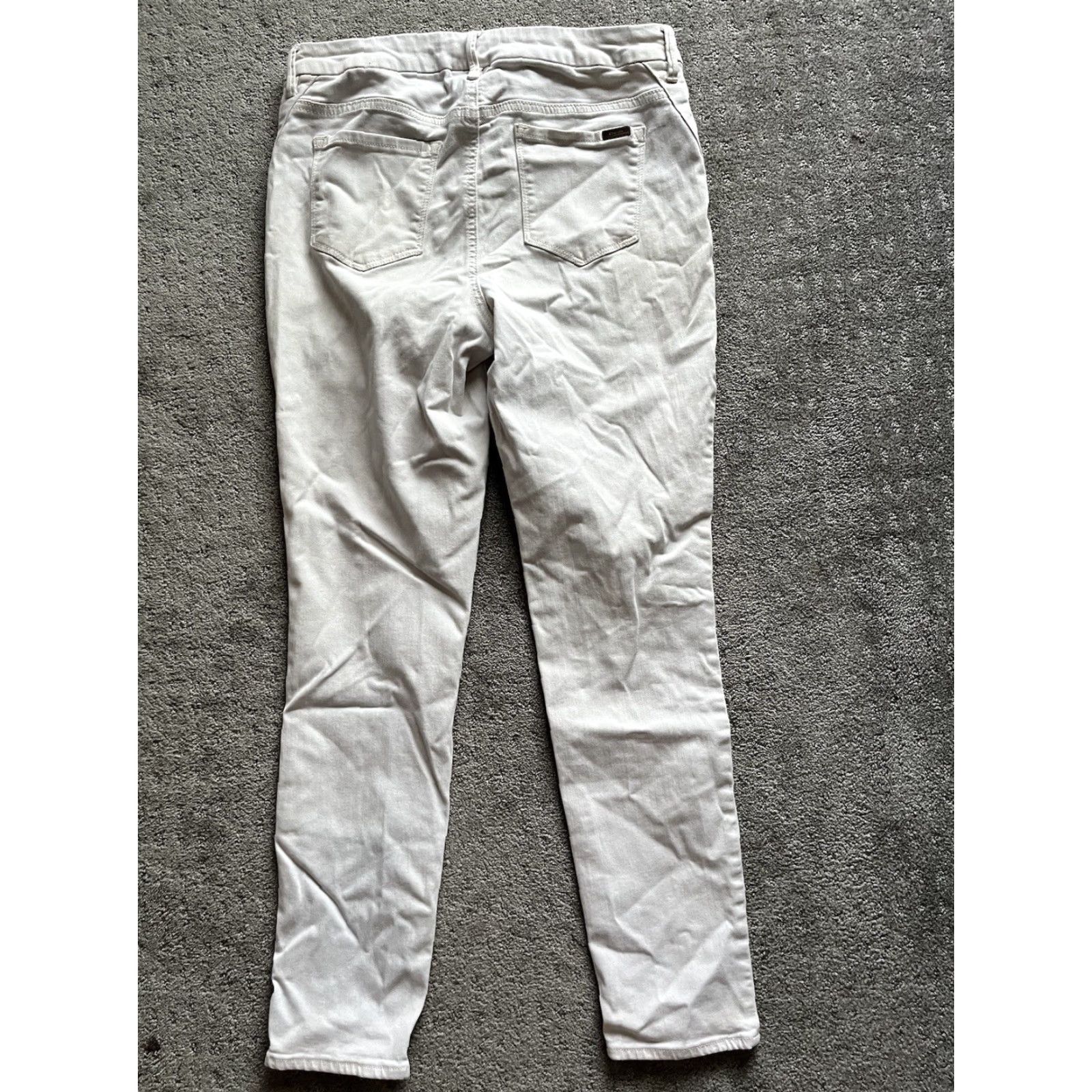 Vintage Chico's Jeans Women White Denim Light Wash Slimming Mid Rise Skinny Casual 90s Womens Size 25" / US 0 / IT 36 - 3 Thumbnail