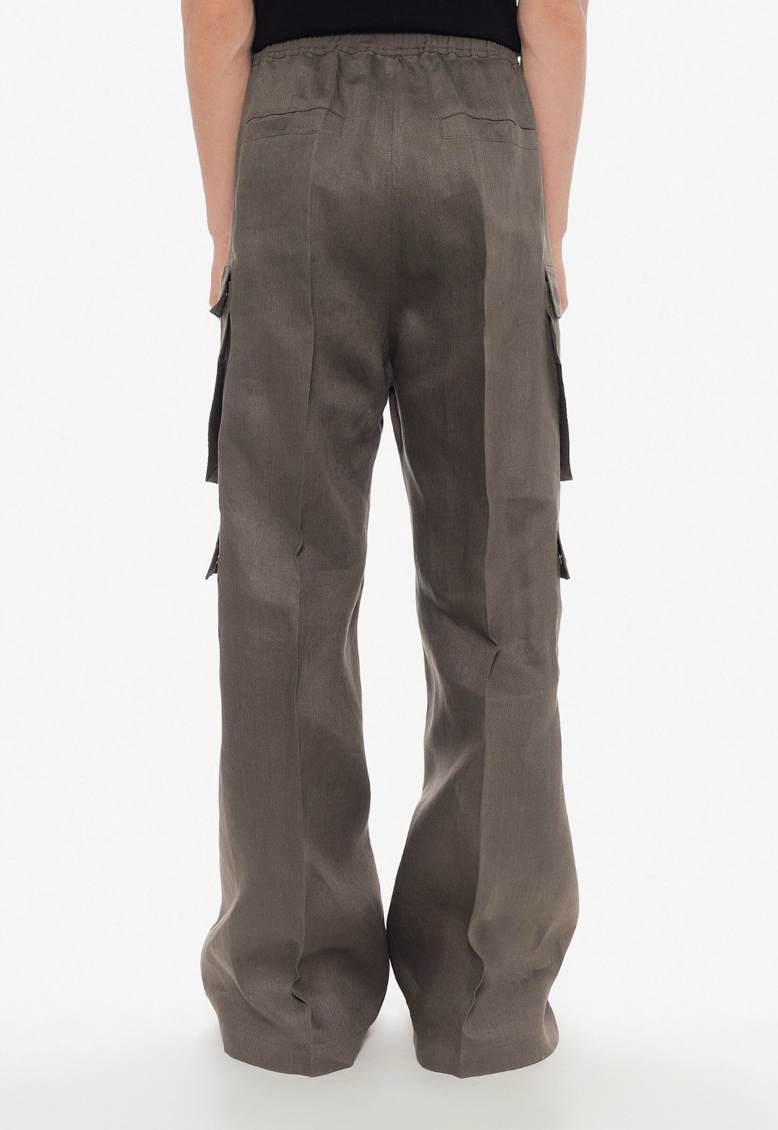 Rick Owens Last Size Rick Owens Wide Leg Cargo Belas Linen Pants Size US 38 / EU 54 - 2 Thumbnail