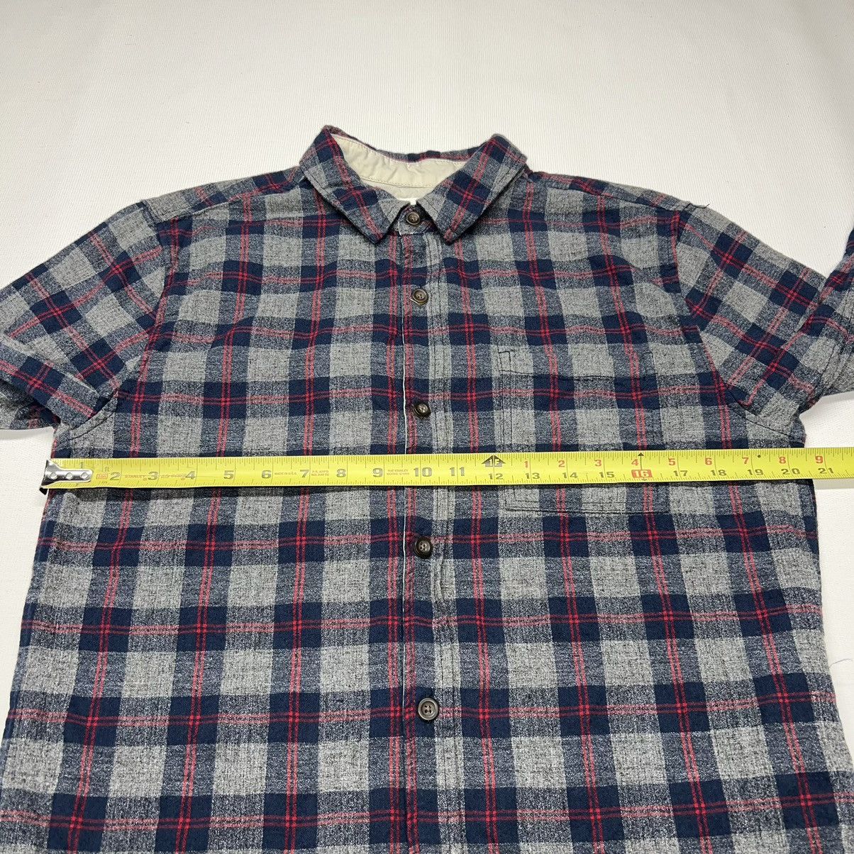 On The Byas On The Byas Flannel Shirt Grey Button Up Plaid Longer Length Size US M / EU 48-50 / 2 - 14 Thumbnail
