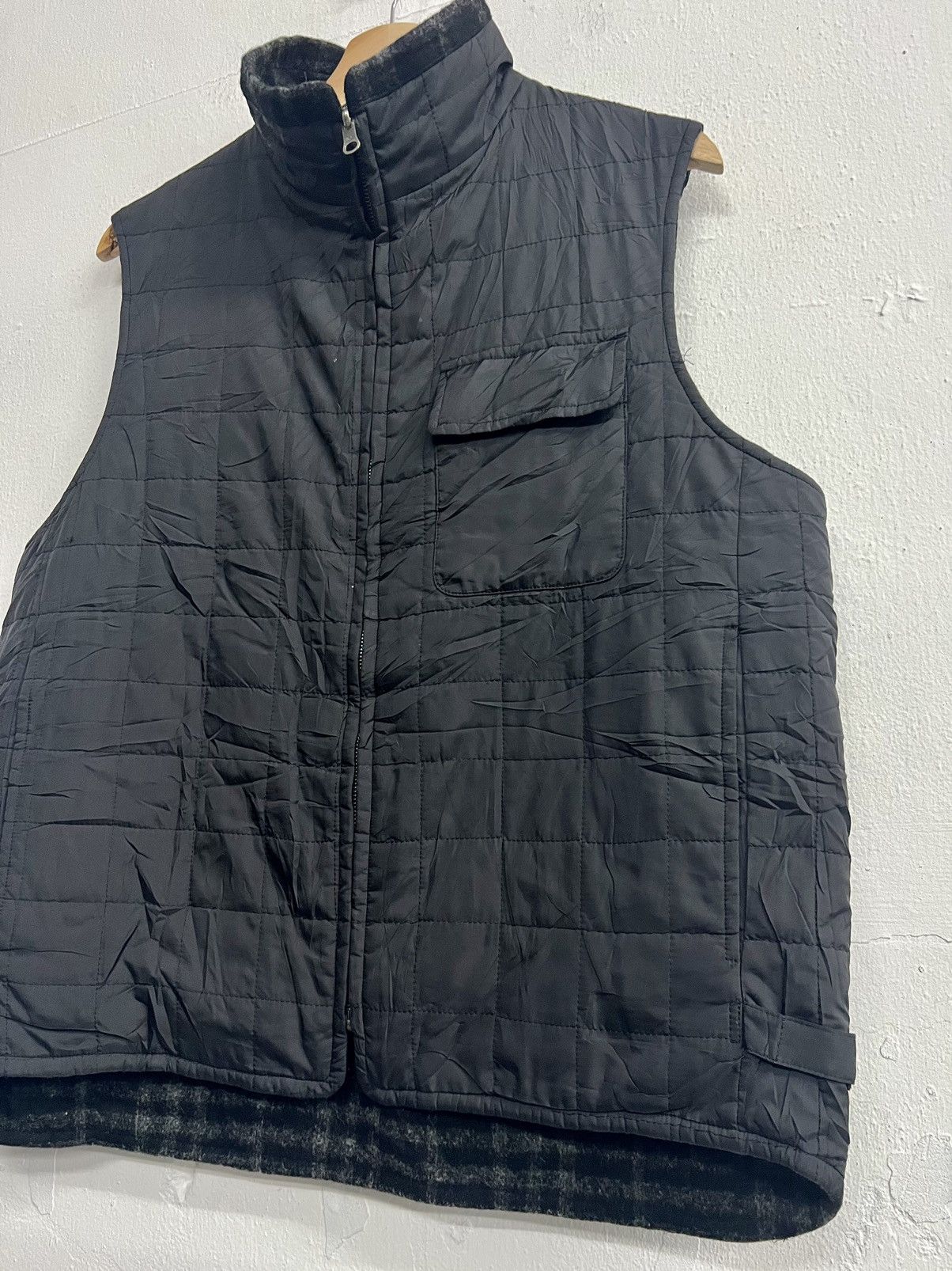 Burberry Burberry London Wool Checkered Black Reversible Vest Size US L / EU 52-54 / 3 - 9 Thumbnail