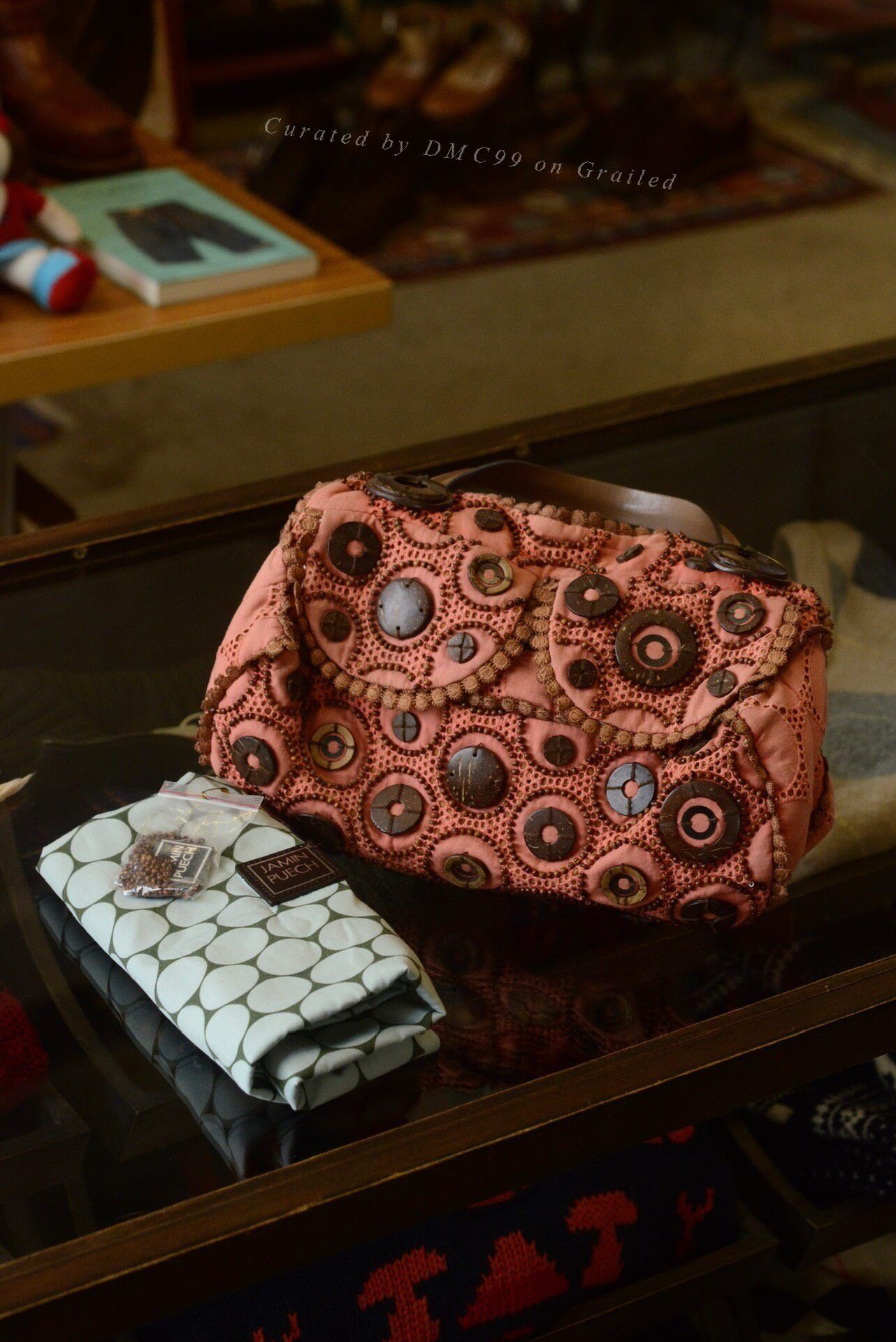 Vintage Jamin Puech Beaded Coconut Shell Handbag Size ONE SIZE - 1 Thumbnail