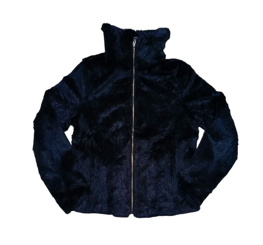 If Six Was Nine DAS.IST Hairy black skin Leather Jacket Size M / US 6-8 / IT 42-44 - 10 Thumbnail