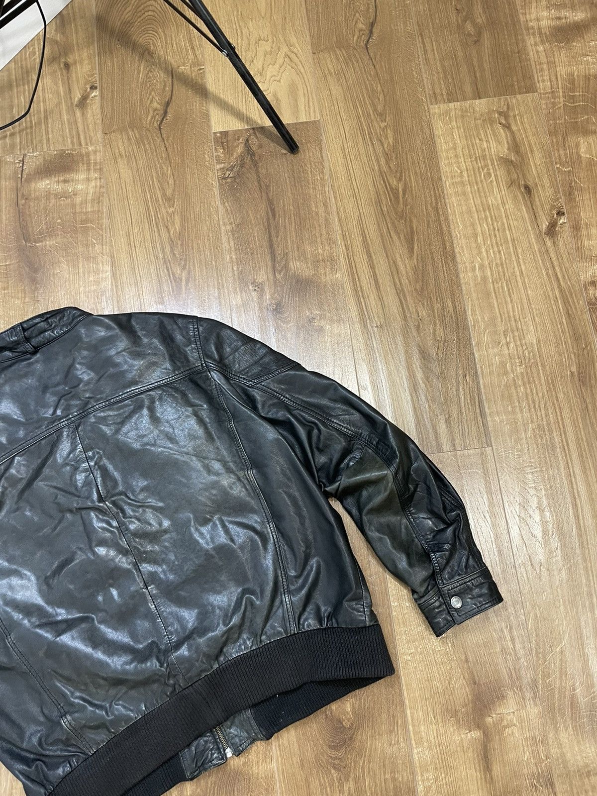 Genuine Leather Vintage Genuine Leather Aviator Leather Jacket Garment Dyed Size US L / EU 52-54 / 3 - 16 Thumbnail