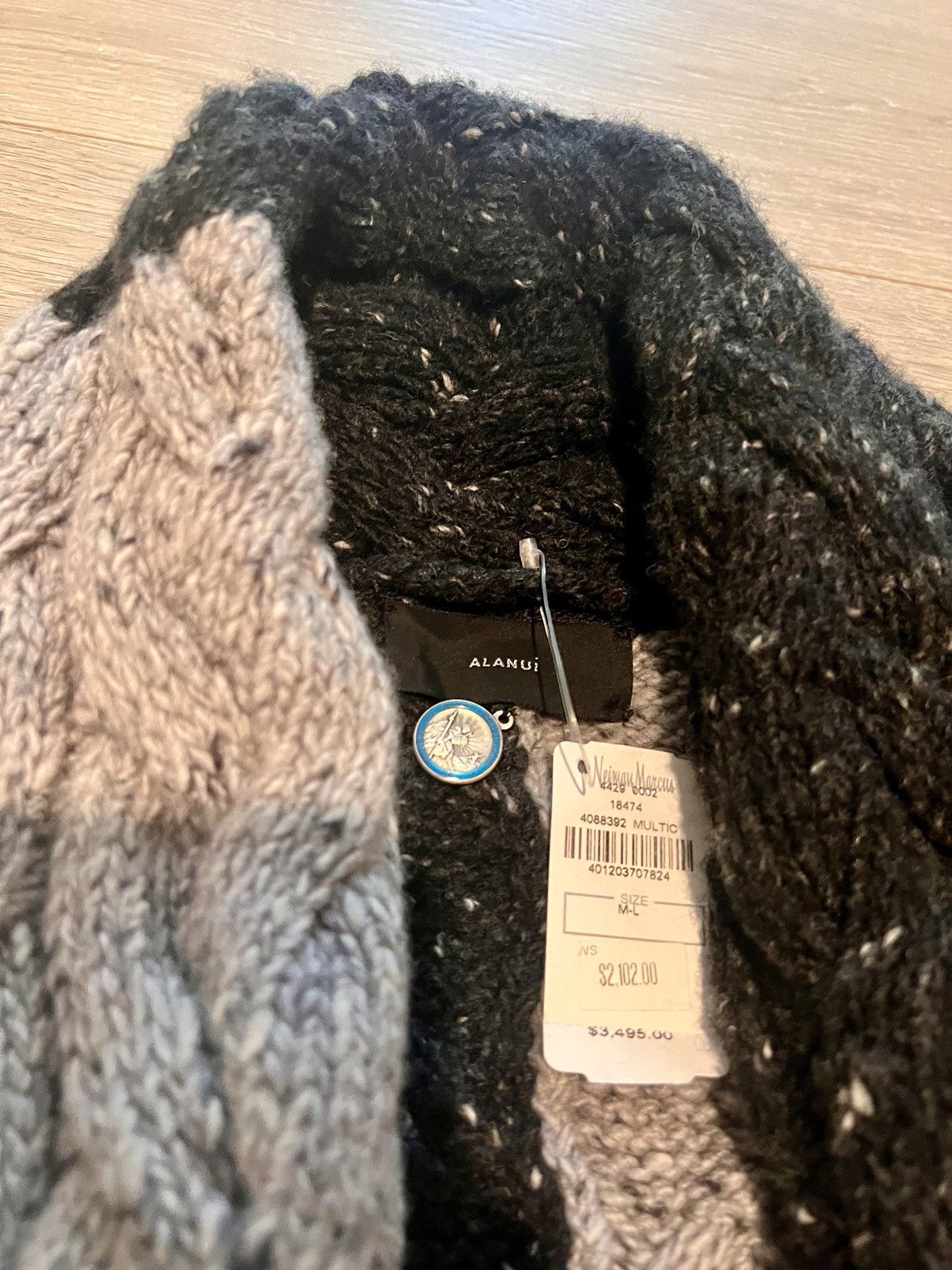 Alanui Alanui Tierra Del Fuego Cable-knit Cashmere-Wool Robe Size US L / EU 52-54 / 3 - 3 Thumbnail