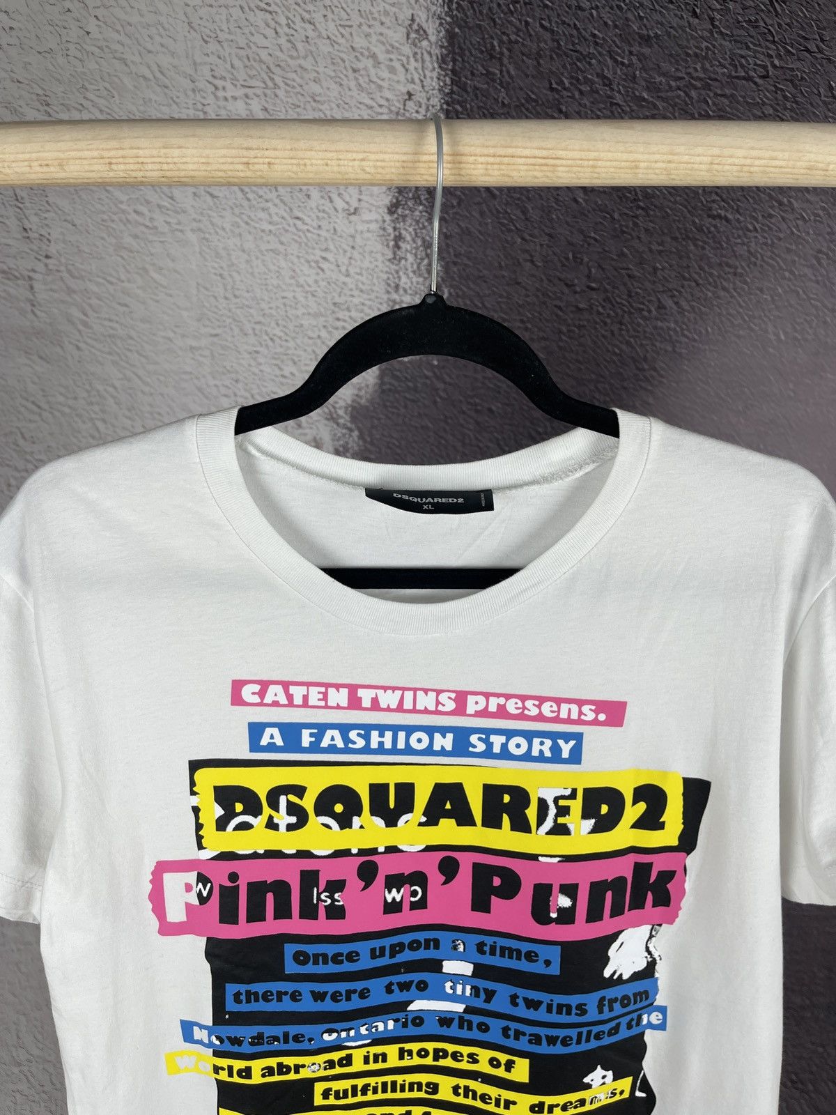 Dsquared2 Dsquared2 Pink N Punk Brothers T-shirt In White RRP 320$ Size US XL / EU 56 / 4 - 4 Thumbnail