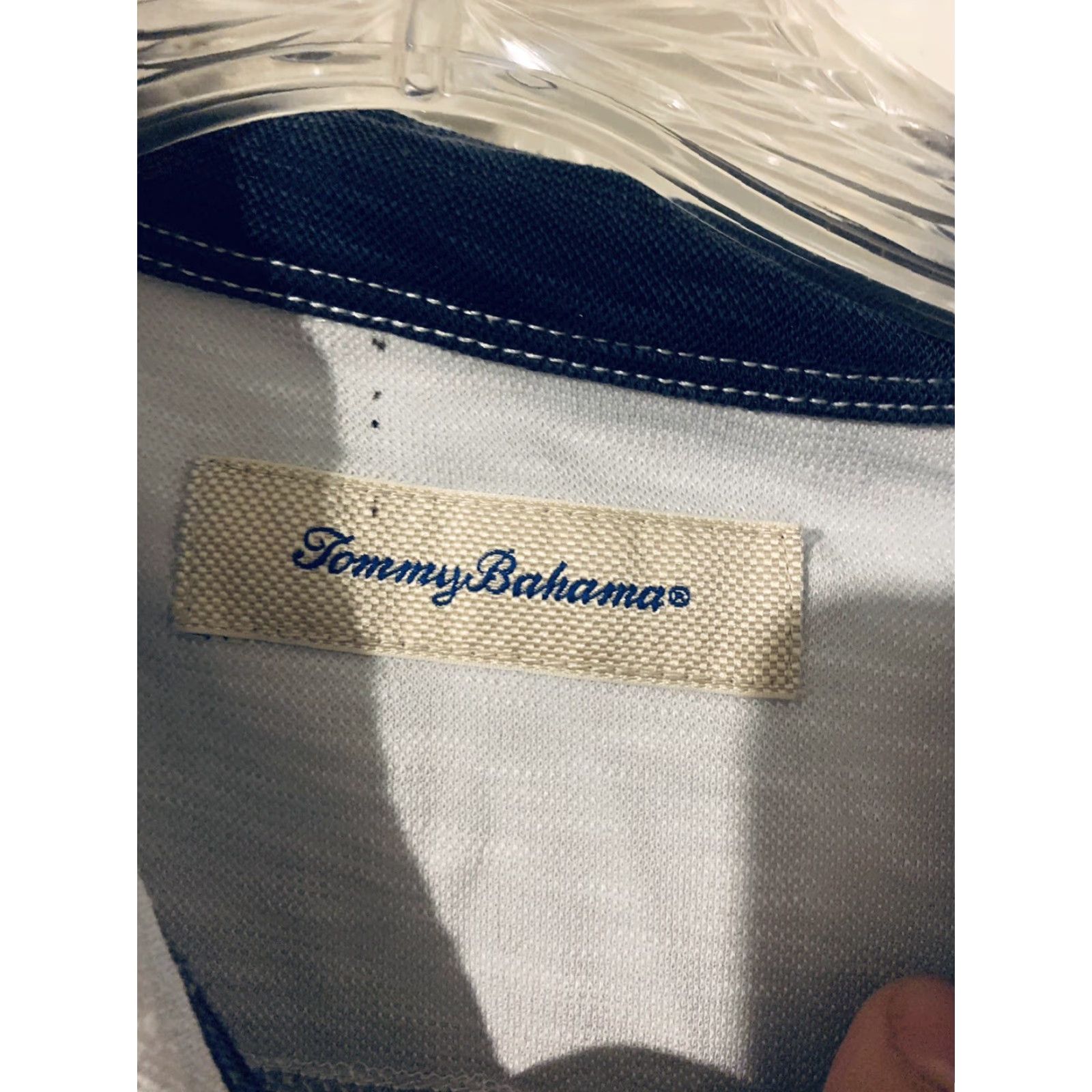 Tommy Bahama VINTAGE Tommy Bahama MEn's Light Heather Gray XL Polo Shirt Size US XL / EU 56 / 4 - 3 Thumbnail