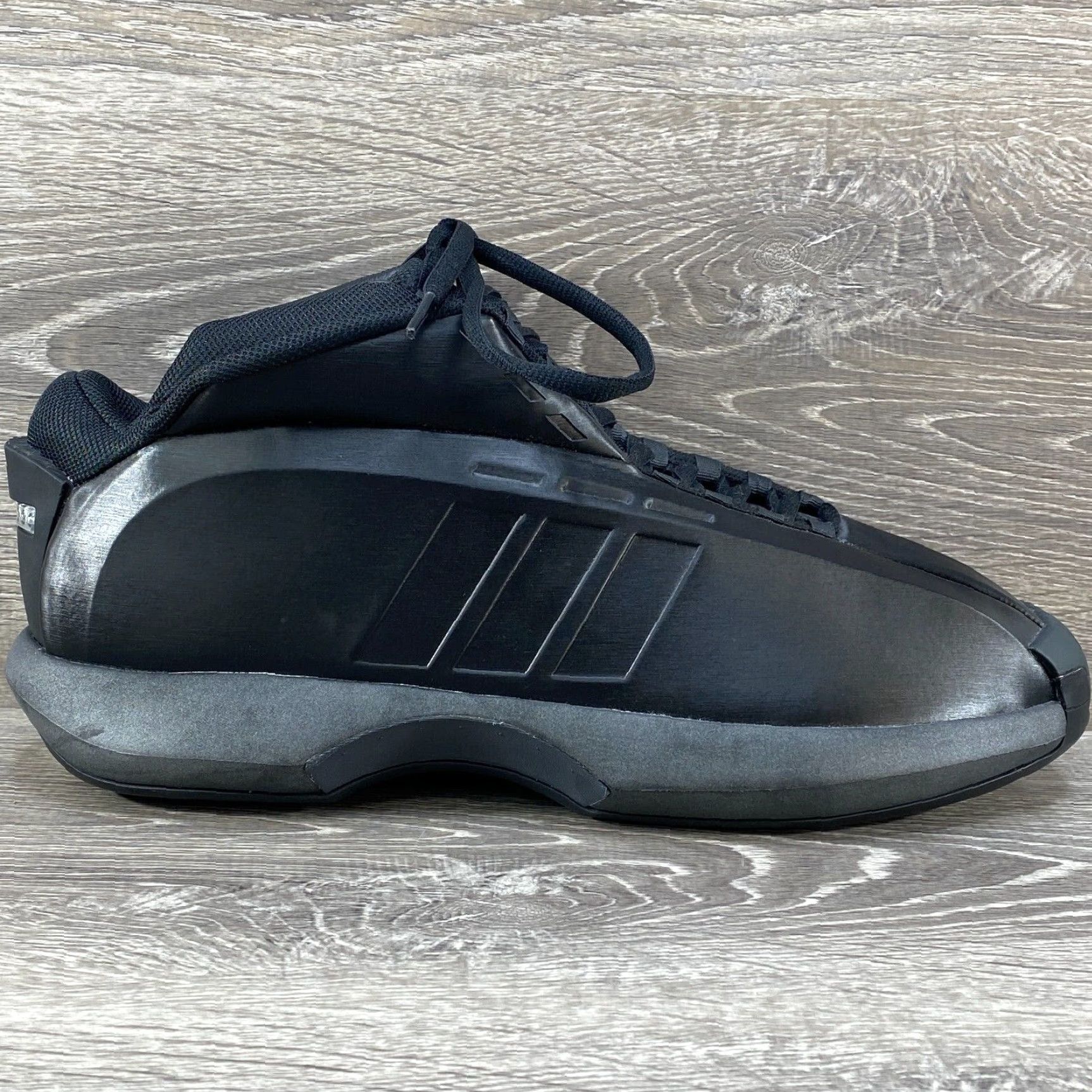 Adidas NEW Adidas Crazy 1 Mens US 12 Triple Black Streetwear Basketball Kobe Vtg Retro Size ONE SIZE - 2 Thumbnail