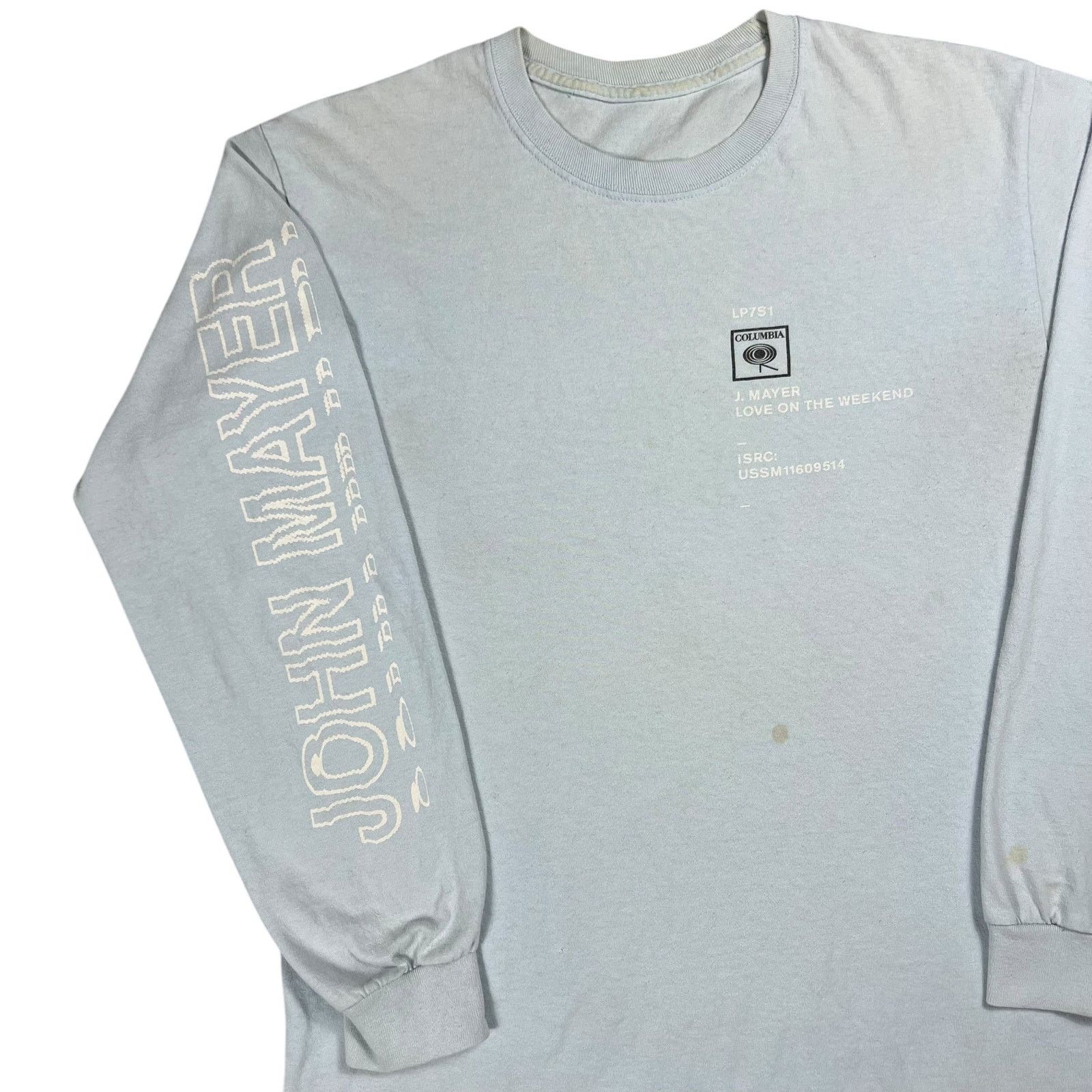 Band Tees John Mayer Love On The Weekend Columbia Records long sleeve Size US S / EU 44-46 / 1 - 4 Thumbnail