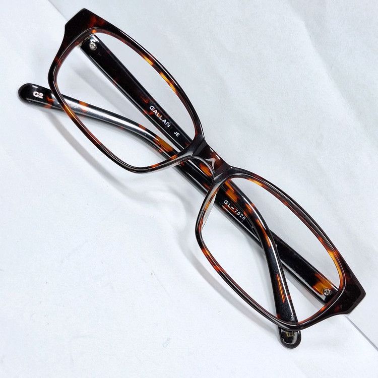 Vintage GALLAN GL-7028 Tortoise Shell Glasses Frame Brown Demi Size ONE SIZE - 1 Thumbnail