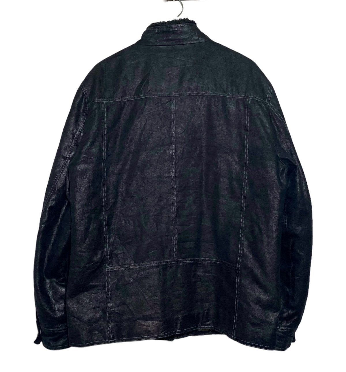 Vintage Vintage ELLE Wax Leather Jacket Furry Size US M / EU 48-50 / 2 - 6 Thumbnail