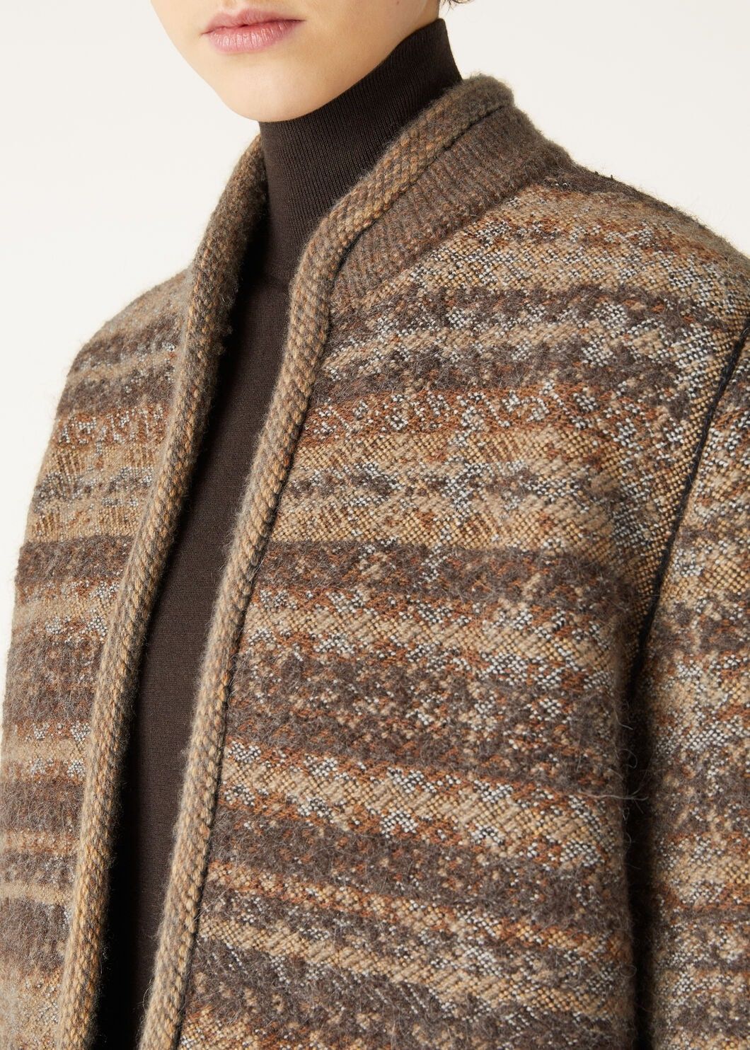 Loro Piana o1w1db10825 FAO2937 Scopello Jacket in Brown/Multi Size XS / US 0-2 / IT 36-38 - 3 Thumbnail