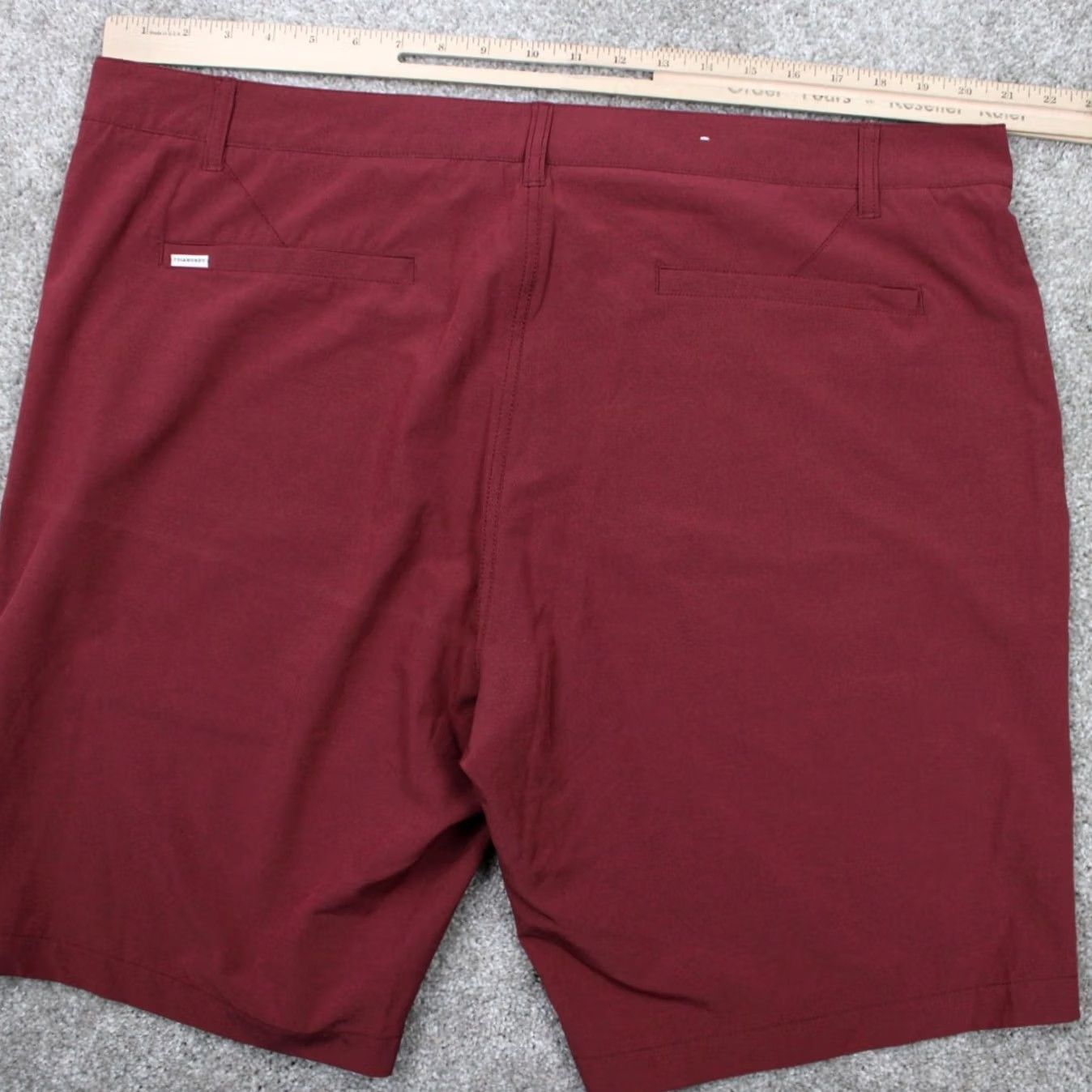 Vintage 7 Diamonds Momentum Performance Shorts Mens 40 Red Bermuda Shorts 10" Inseam Casual Golf Outdoor Preppy Mens Size US 40 / EU 56 - 6 Thumbnail