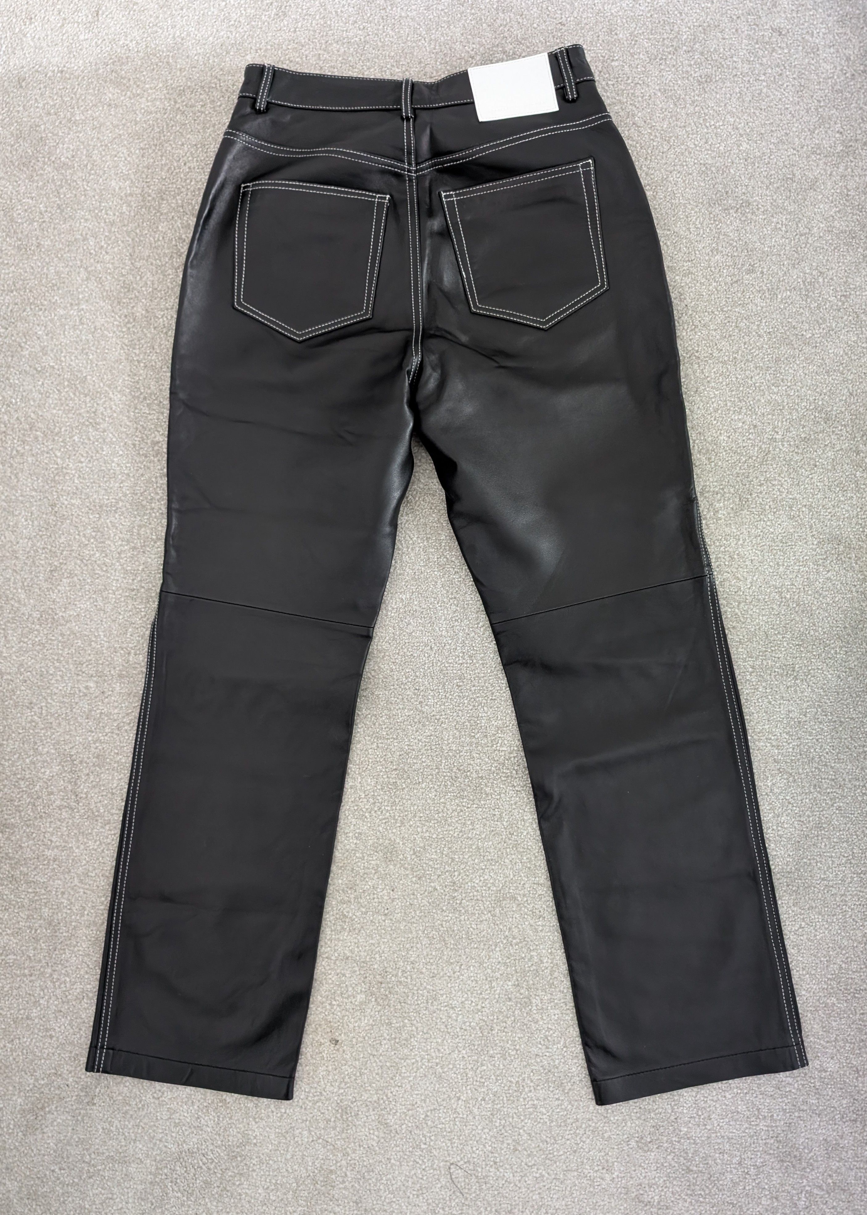 Proenza Schouler White Label Proenza Schouler White Label Black Leather Pants Size 28" / US 6 / IT 42 - 2 Thumbnail