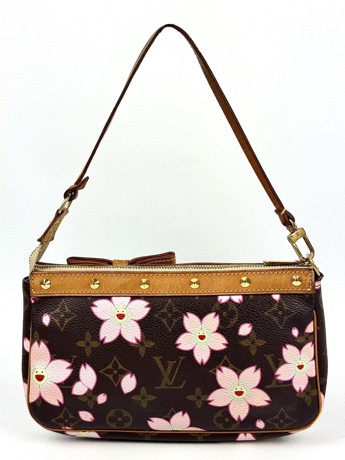 Louis Vuitton × Takashi Murakami Louis Vuitton - Murakami - SS/03 - Cherry Blossom - Pochette Size ONE SIZE - 10 Thumbnail