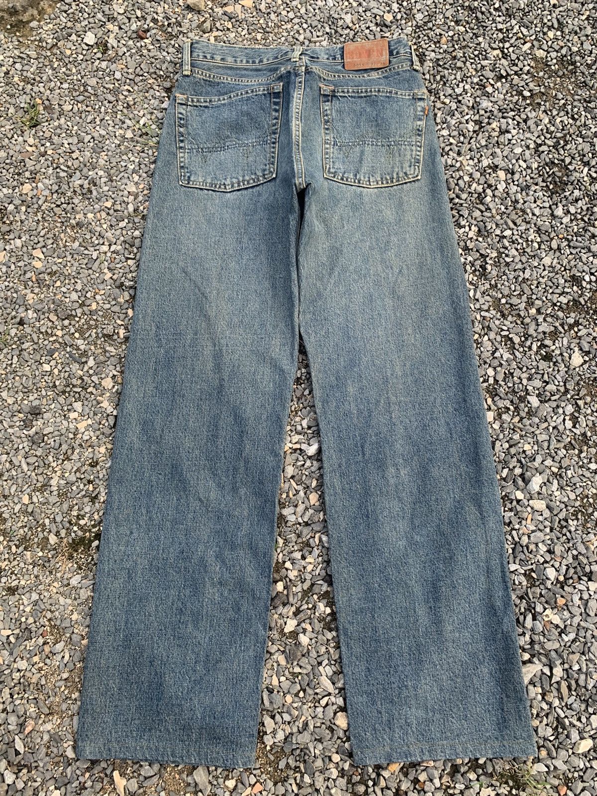 Kapital VINTAGE EDWIN 505X SELVEDGE BAGGY RUSTY DISTRESSED DENIM Size US 31 - 3 Thumbnail