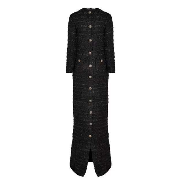 Balenciaga o1g2r1mq0924 Maxi Dress in Black Size S / US 4 / IT 40 - 1 Thumbnail