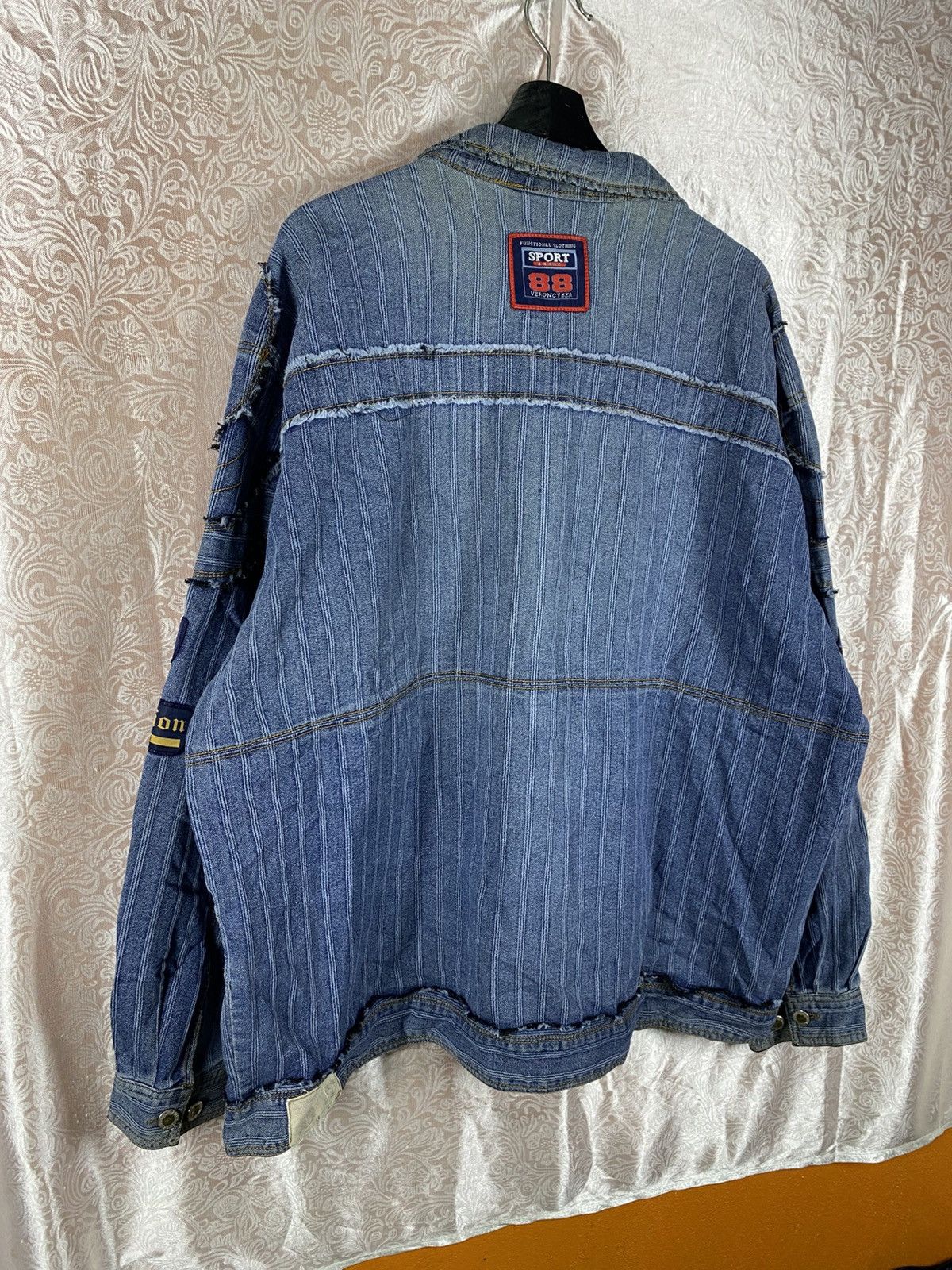 Vintage Vintage Parto Sport Patchwork Denim Jacket Tech Sport Size US XL / EU 56 / 4 - 15 Thumbnail