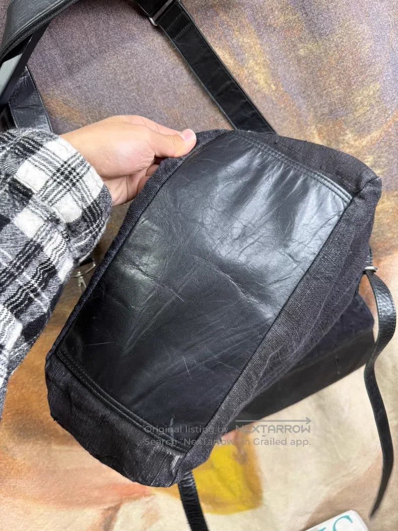Yohji Yamamoto Yohji Yamamoto Patchwork Linen Messenger Bag Size ONE SIZE - 7 Thumbnail