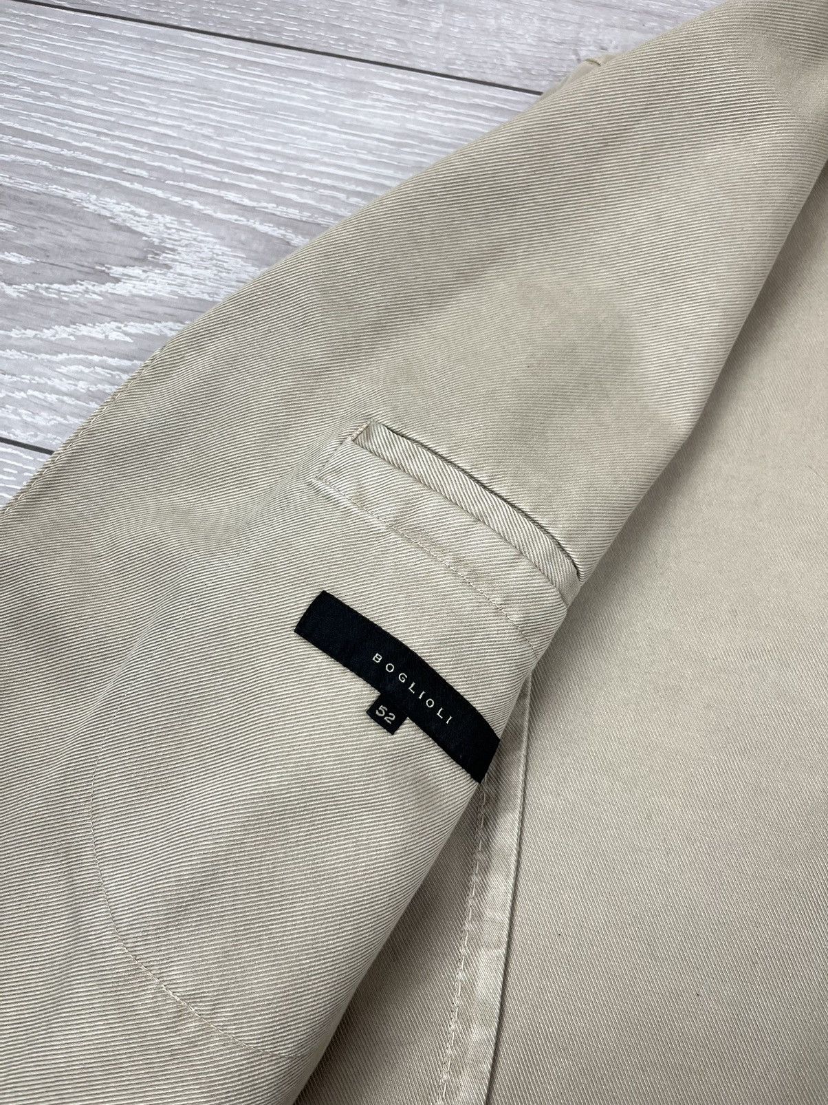 Boglioli Boglioli Coat Luxury Cotton Beige Blazer Jacket 52 size Size US L / EU 52-54 / 3 - 12 Thumbnail
