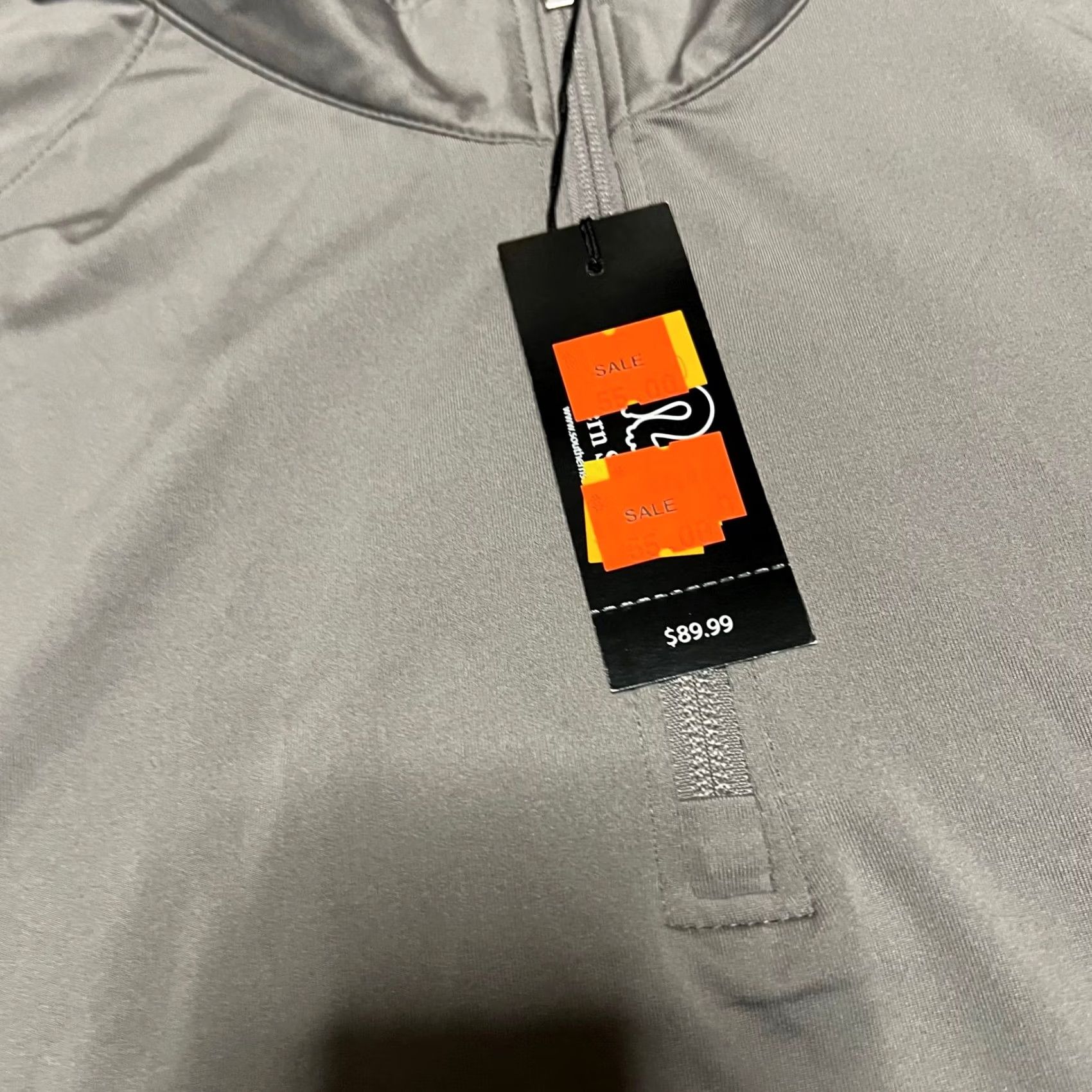 Vintage VINTAGE Southern Seam Shirt Mens XXL Gray Quarter Zip Golf Performance Long Sleeve Size US XXL / EU 58 / 5 - 3 Thumbnail