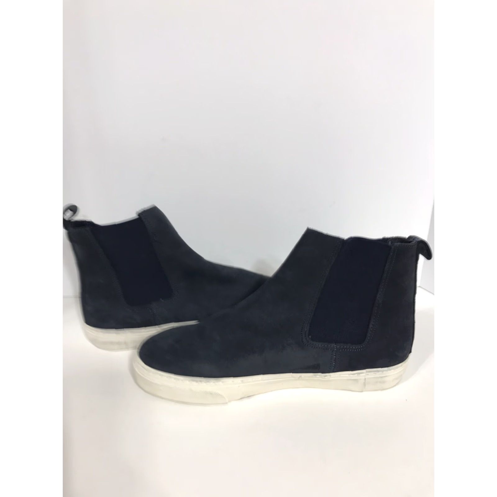 Gap GAP Chelsea Boots Mens Size 9 Blue Suede/Leather Ankle Boot Leather Lining Rubber Sole Casual Workwear 9 Mens Size US 9 / EU 42 - 3 Thumbnail
