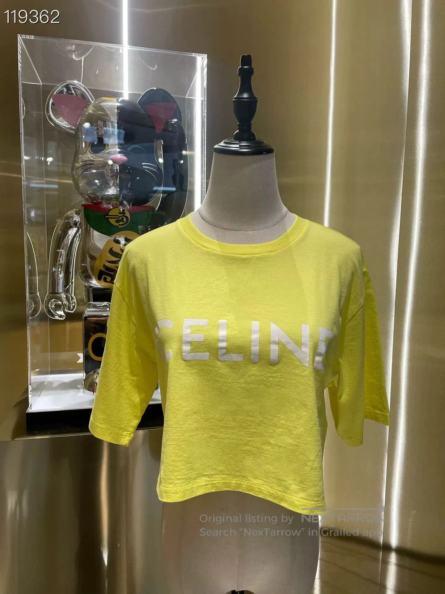Celine Celine 2022 Candy Yellow Printed Cotton T. Size S / US 4 / IT 40 - 1 Thumbnail