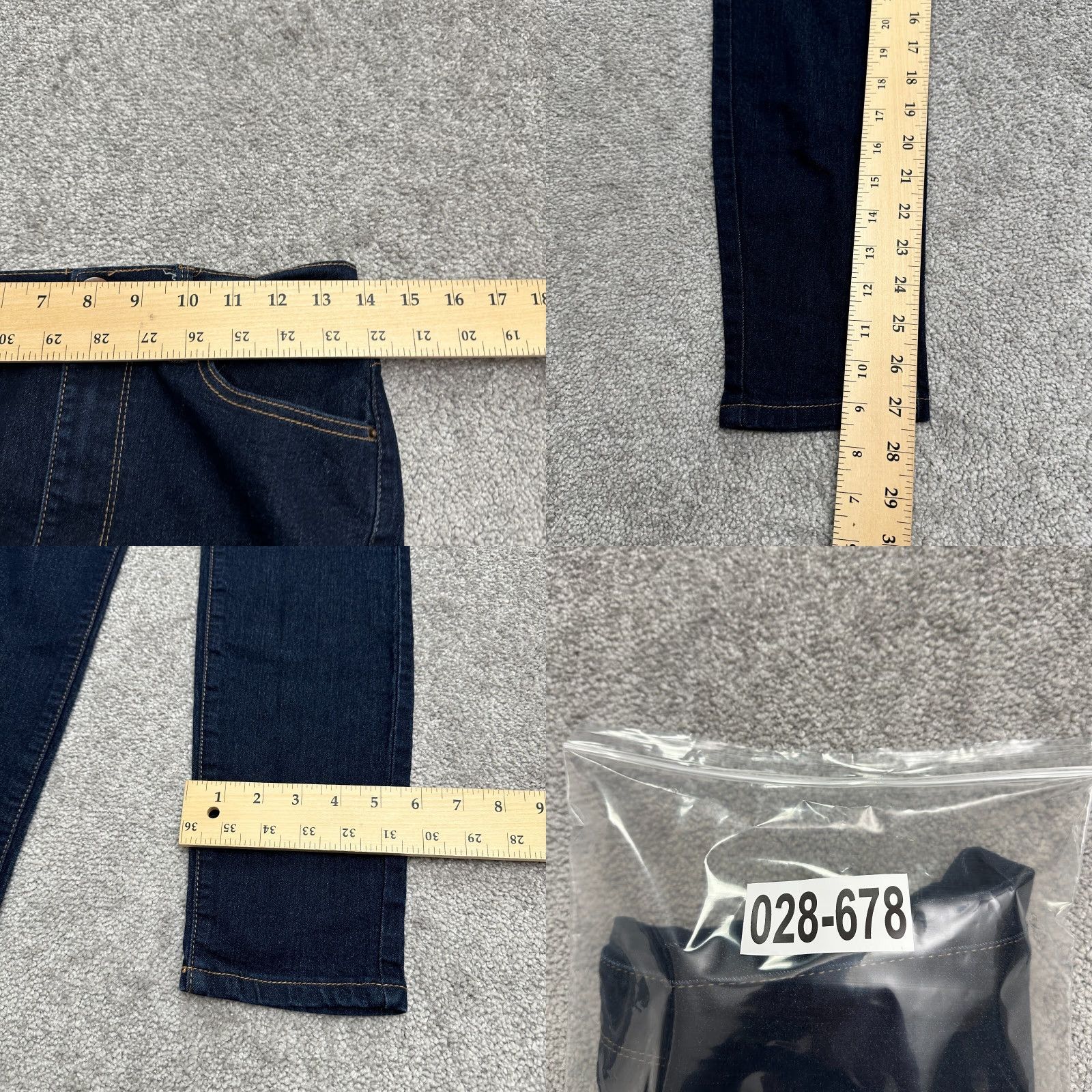 Forever 21 FOREVER 21 Denim Jeans Woman 29 Dark Wash High Rise 5-Pocket Regular Fit 27 Inseam Blue Mens/Womens Size 29" - 8 Thumbnail