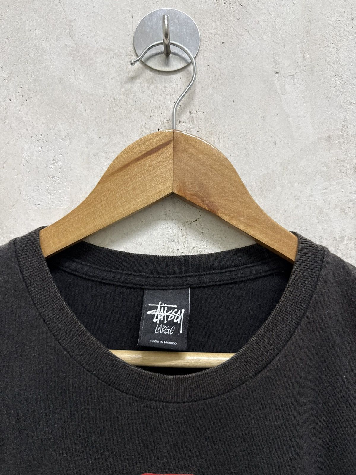 Stussy 2000s Stussy Worldwide faded tees Size US L / EU 52-54 / 3 - 4 Thumbnail