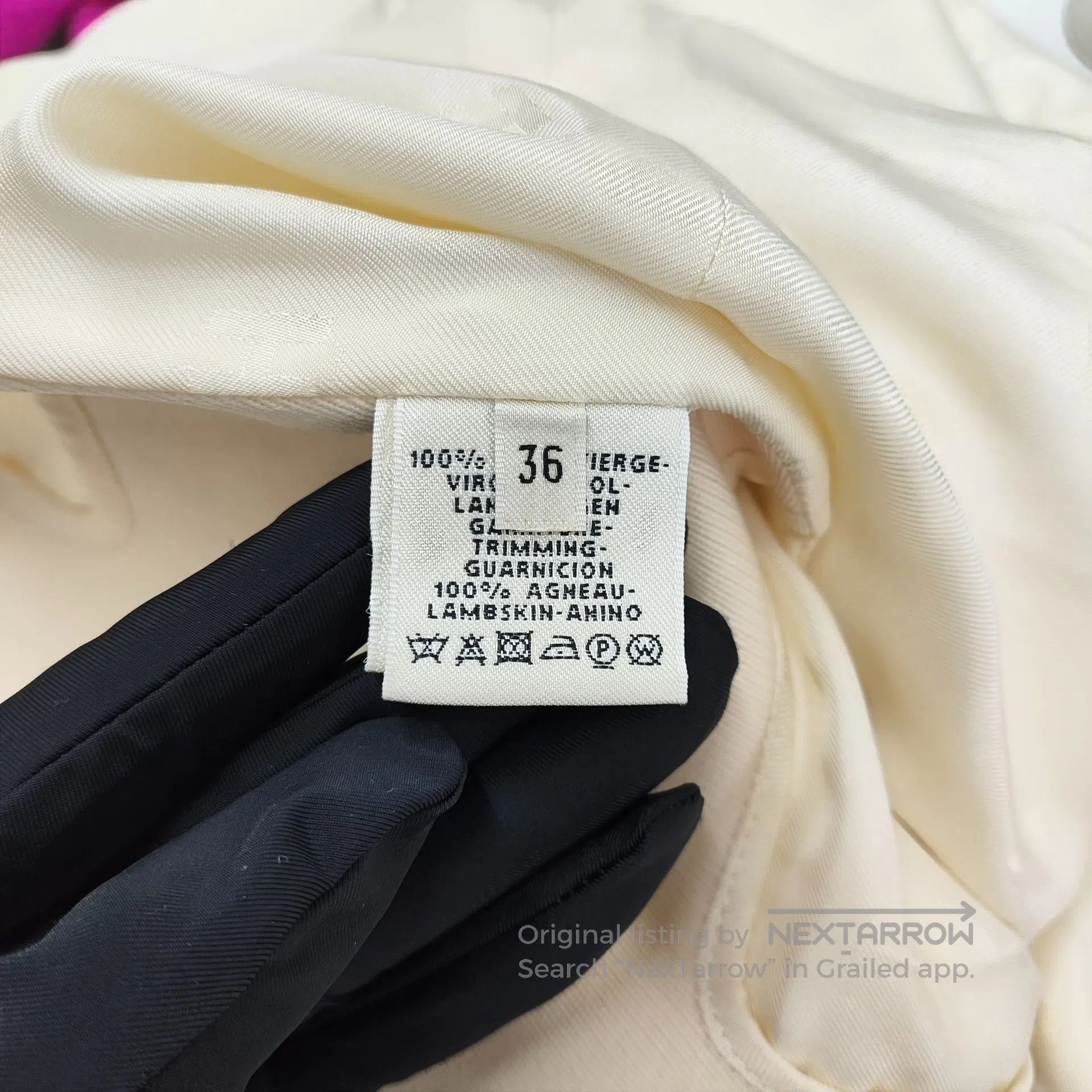 Hermes Hermes Off-white Lapel Long-sleeve Wool Long Coat Size 36| Size XS / US 0-2 / IT 36-38 - 4 Thumbnail