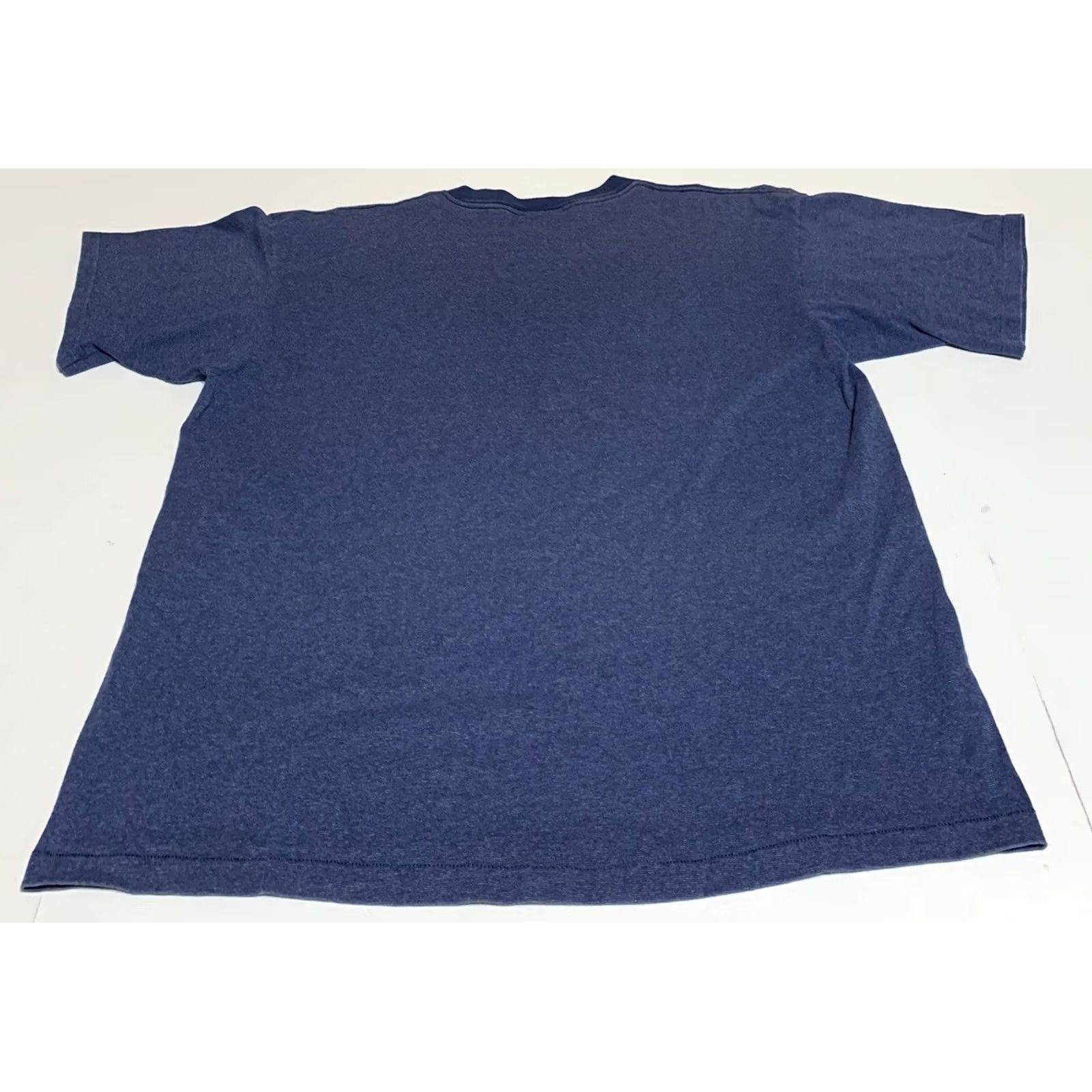 X-LARGE VINTAGE 90s Virginia Beach T-Shirt Made In USA Mens XL Blue Crew Neck Short Sleeve Cotton Blend Tennessee River Shirt Size US XL / EU 56 / 4 - 3 Thumbnail