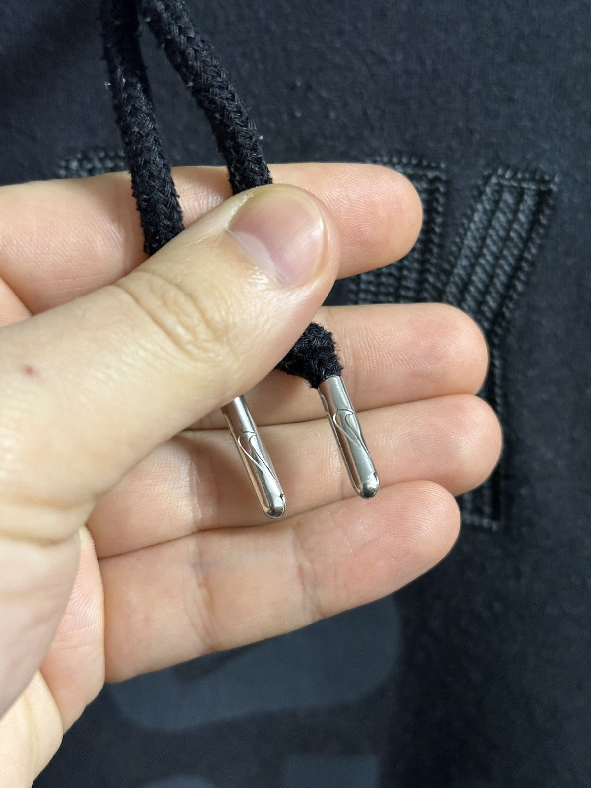 Nike Rare Vintage Hoodie Nike Small Swoosh Centr Logo Drill. Size US XL / EU 56 / 4 - 4 Thumbnail