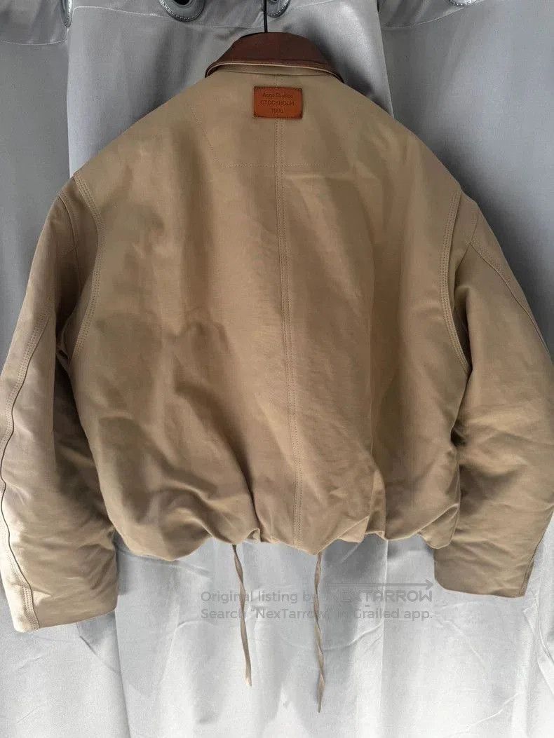 Acne Studios Acne Studios Short Brown Jacket with Leather Collar. Size US S / EU 44-46 / 1 - 2 Thumbnail