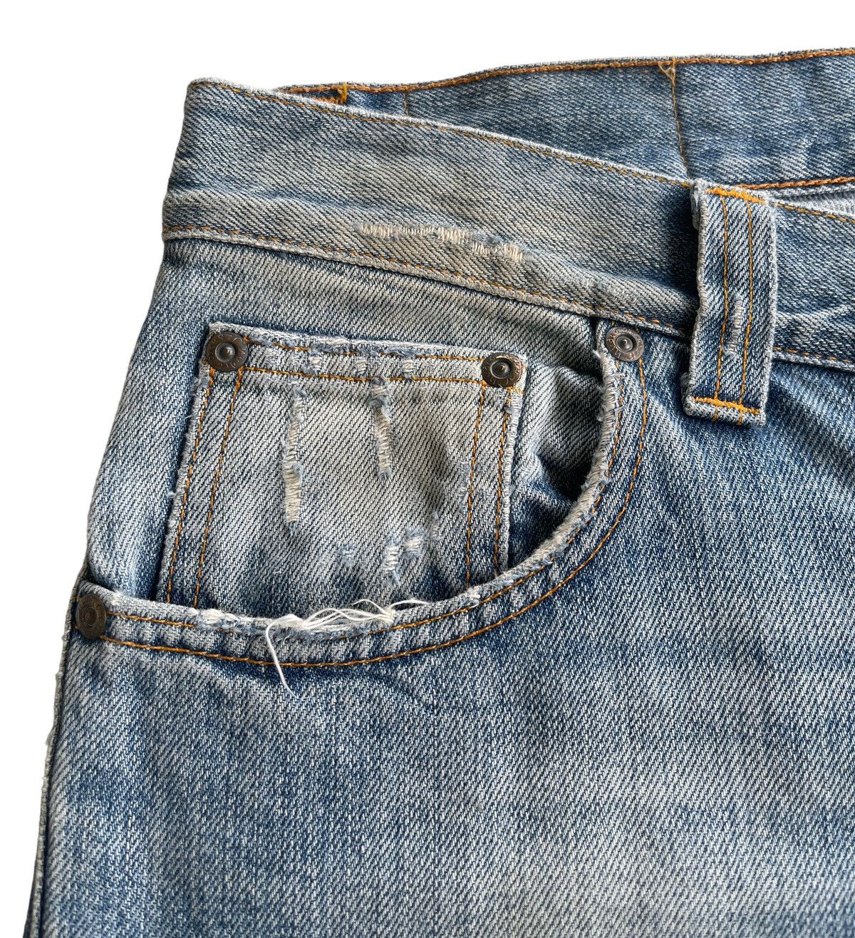 Nudie Jeans Nudie Grim Tim Distressed Denim Size US 30 / EU 46 - 7 Thumbnail