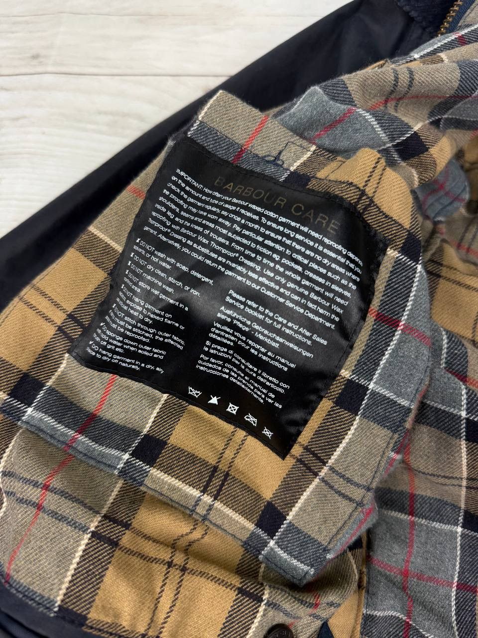Vintage Barbour Wax Jacket Waterproof Coat Black Men Size 38